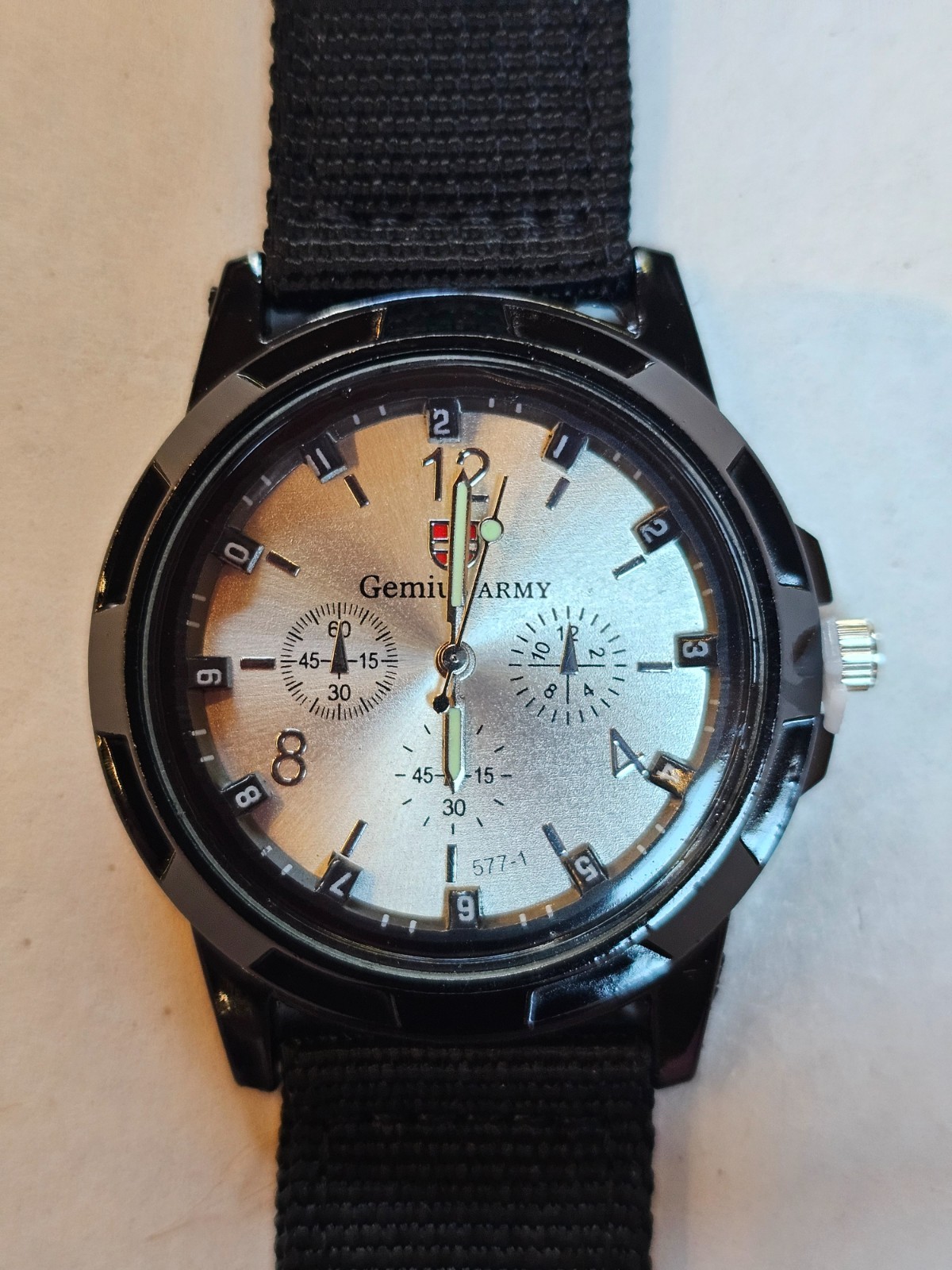 Military Style Quartz Watches Mens Fabric Strap Assorted Colors New