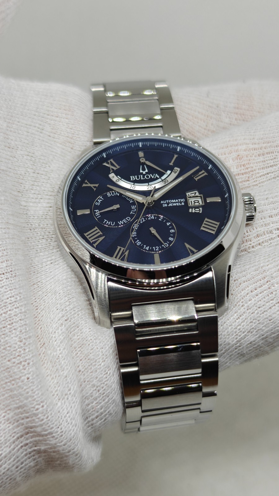 Bulova Wilton Power Reserve, Blue Dial, Automatic – 96C147