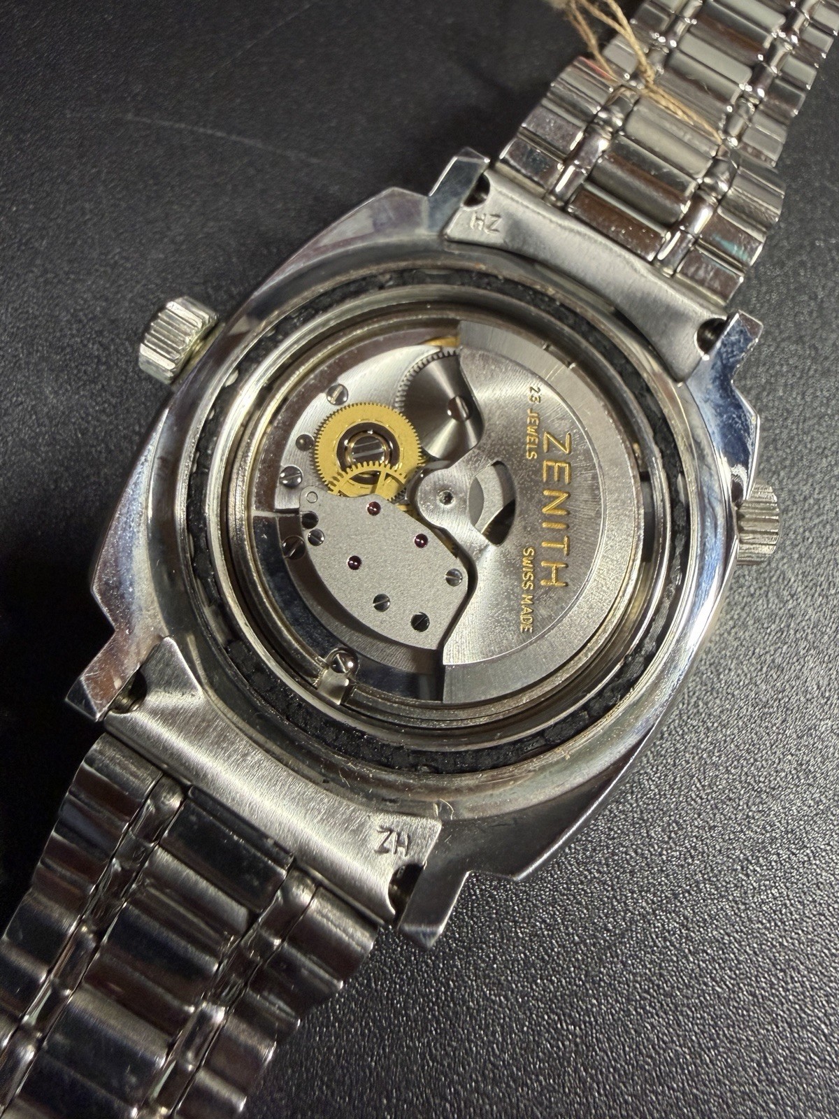 ZENITH Super Sub Sea A3635 Diver Automatic Gay Brothers Vintage 1970 Near NOS