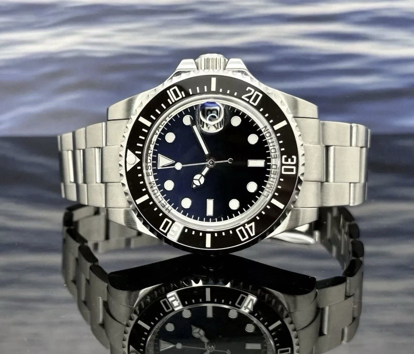 Custom 43mm “SD” Style James Cameron Dial Dive Mod Watch w/ NH35 Automatic