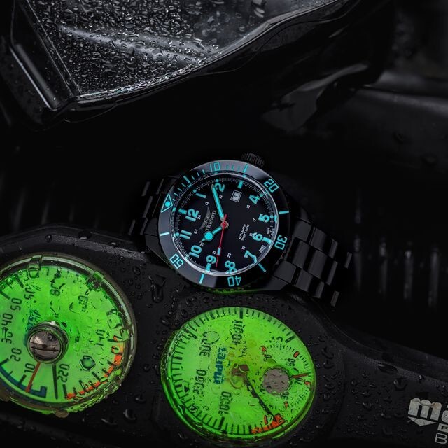 Tresod Ocean Master SWISS MADE SW200 Automatic Black Dial Ceramic Bezel Watch