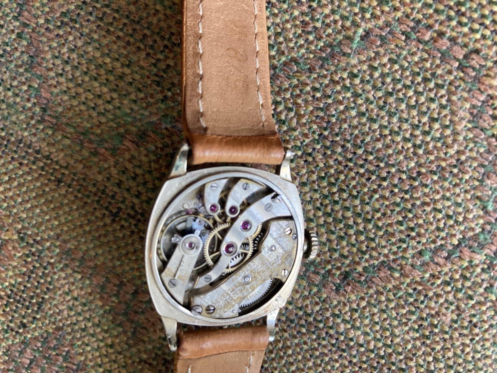 1925 Vintage Longines 14k White Gold Filled 17 Jewels Mechanical Watch Runs!!