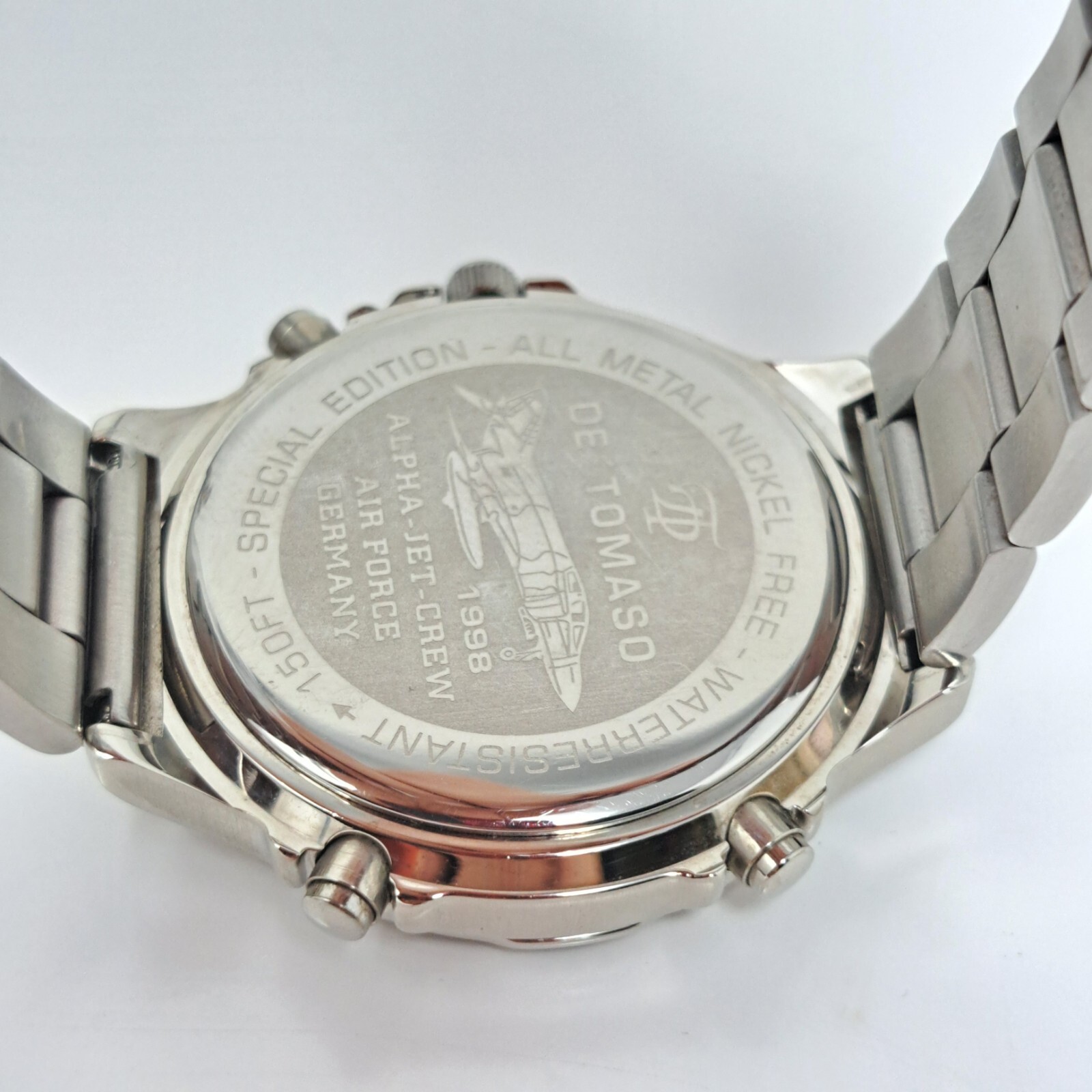 DE ‘TOMASO F4 ALPHA JET CREW Watch Chronograph Pilot Aviation Special Edition