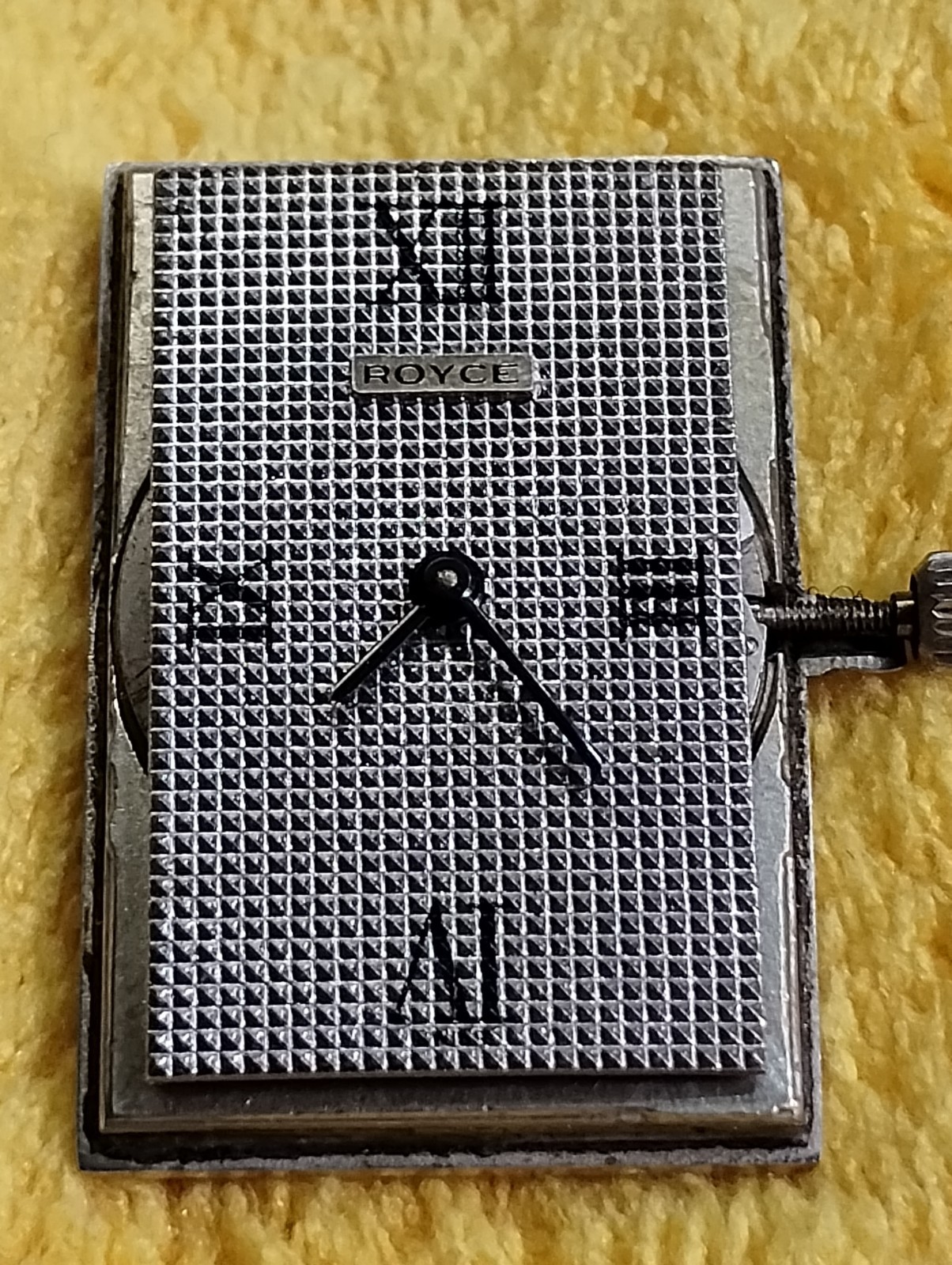 RARE Vintage ROYCE ESKA 17 Jewel Wrist Watch Rhodium Plated