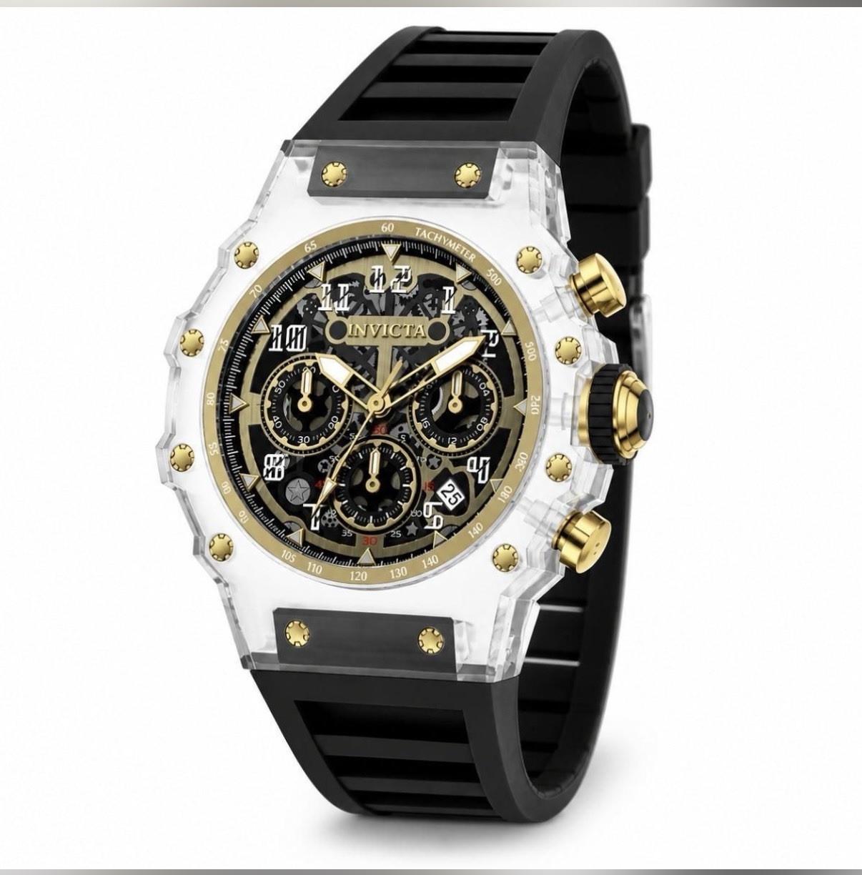 Invicta Racing Vaulthan Men’s Watch – 44mm, Black (69681)