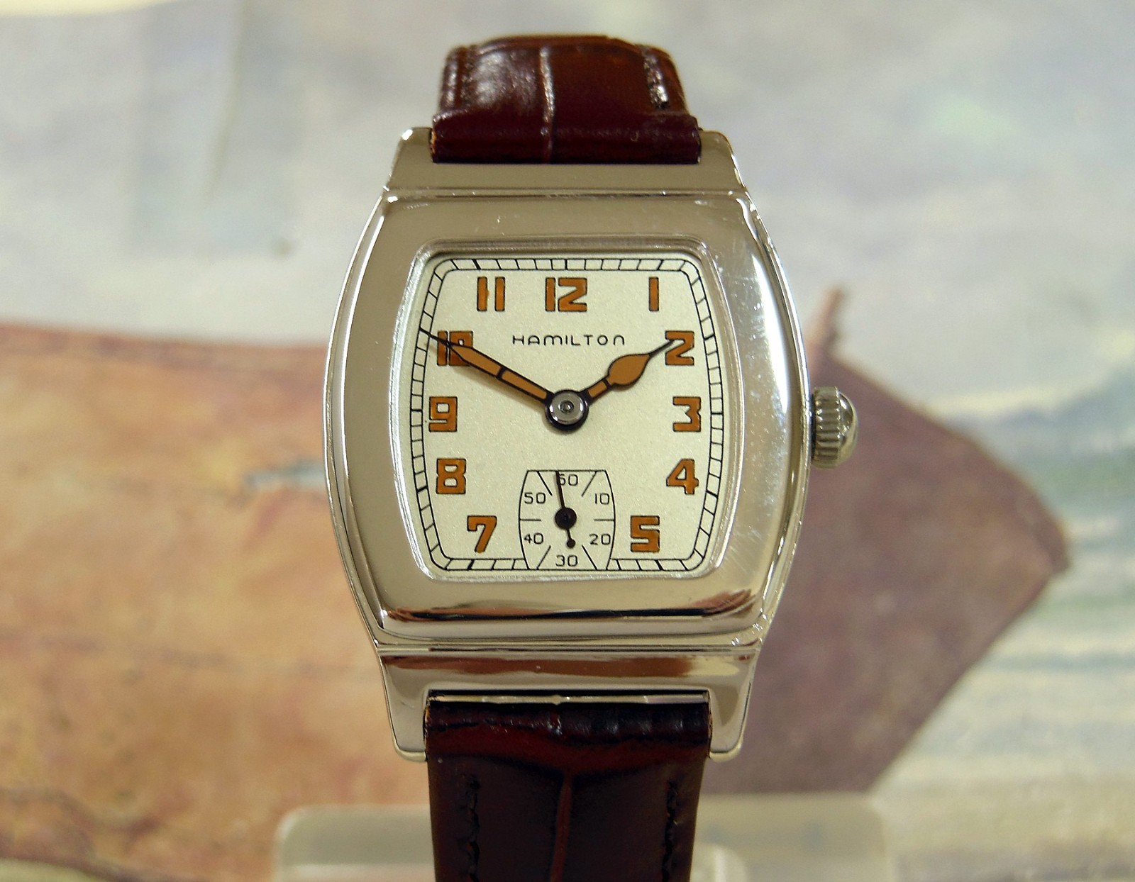 1930 Vintage HAMILTON RALEIGH, Stunning Silver Dial, Serviced, WARRANTY