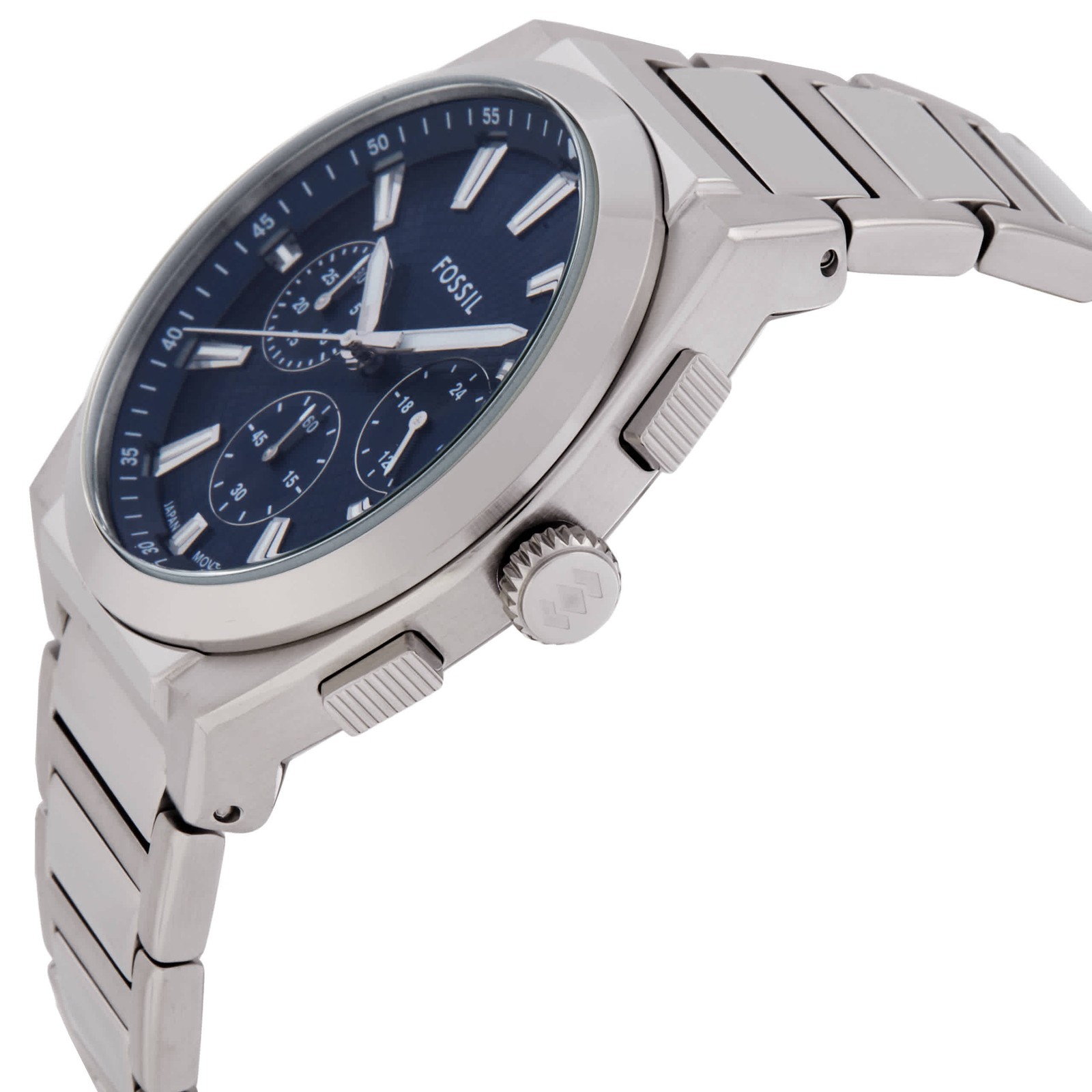 Fossil Everett Chronograph Quartz Blue Dial Men’s Watch FS6104