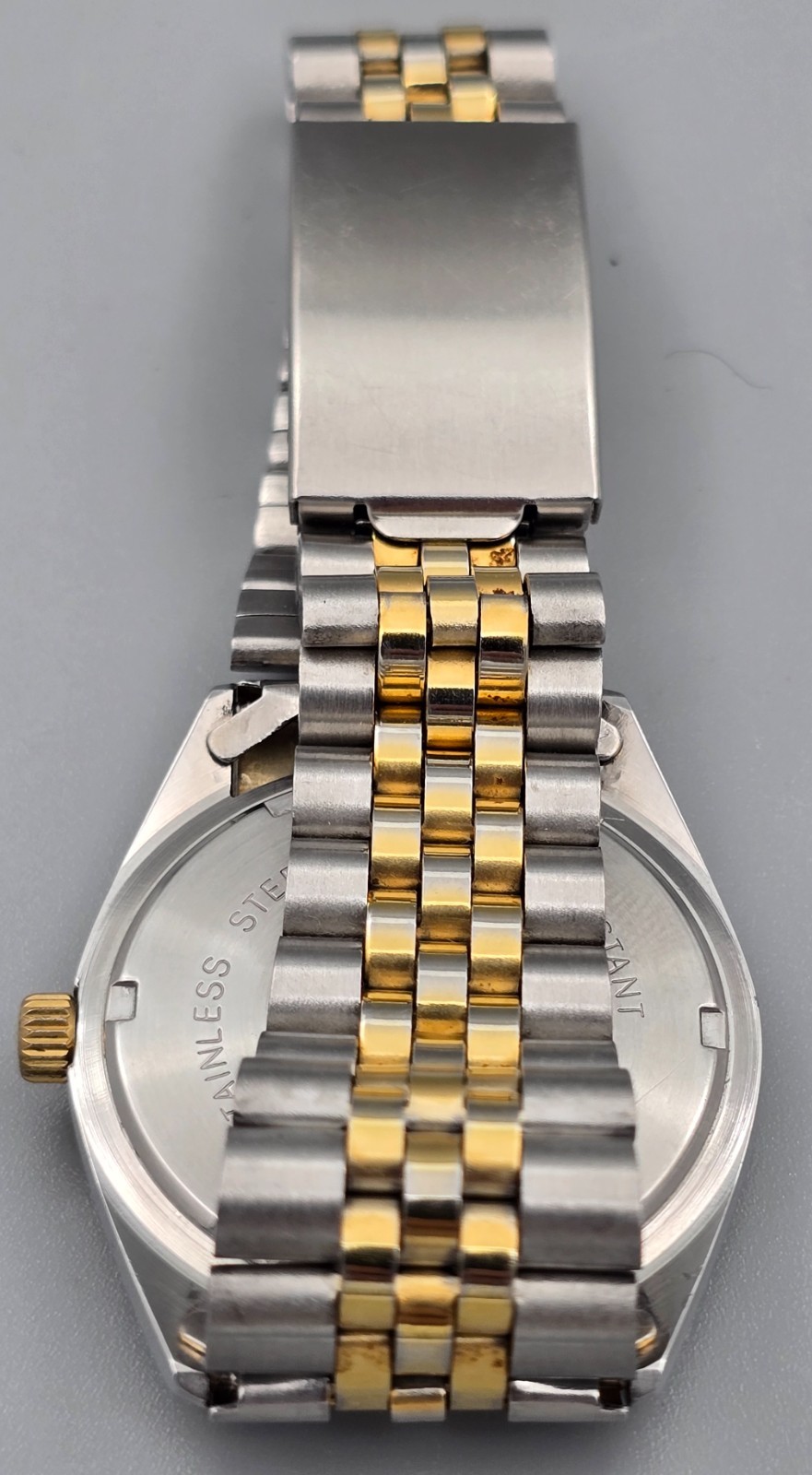 Luxor 35mm Swiss Quartz Men’s Two-Tone Date Watch Roman Dial Jubilee Bracelet