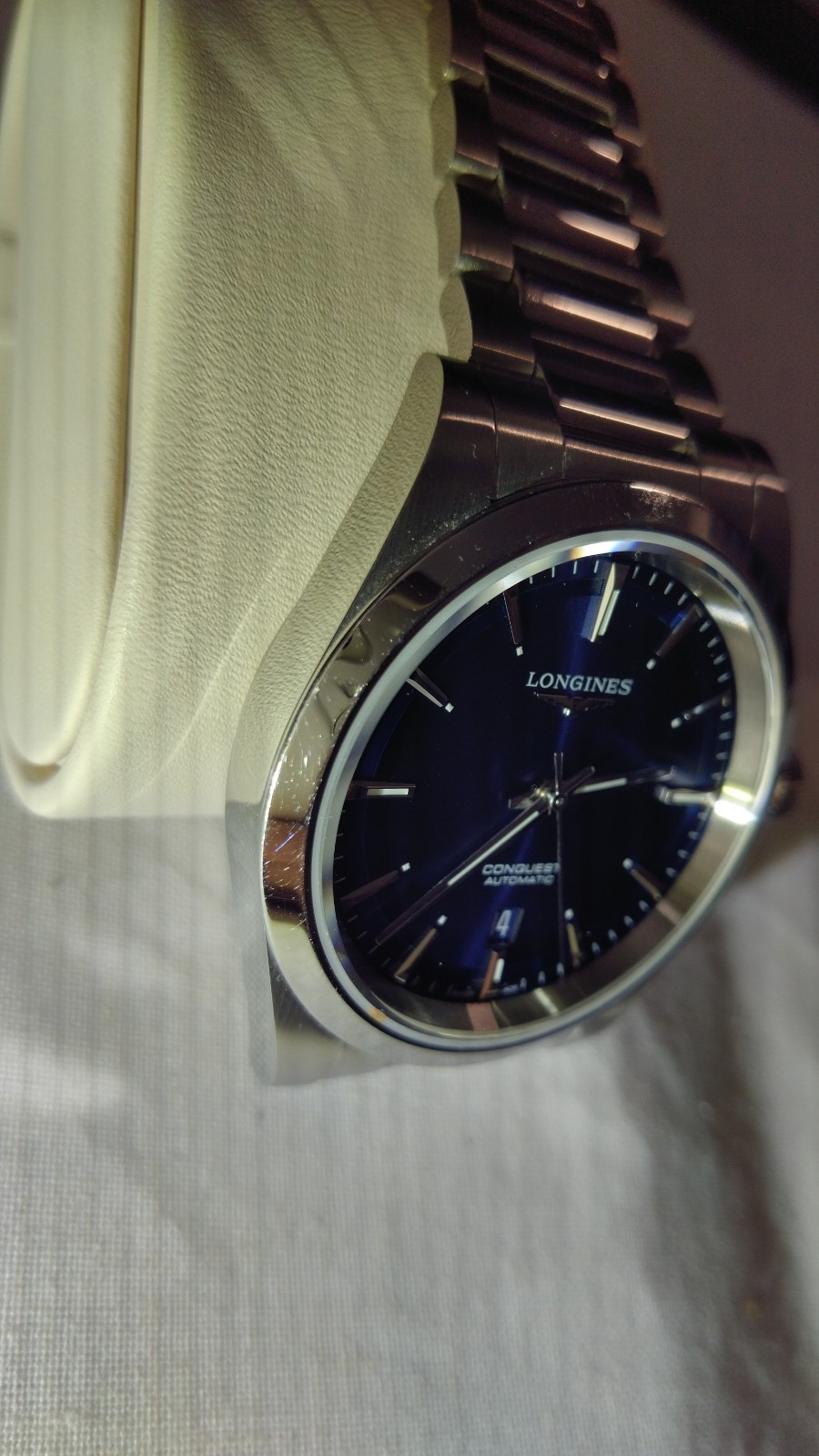 Longines Conquest 41mm Blue, full set, warranty card w/ 3yr left – L3.830.4.92.6