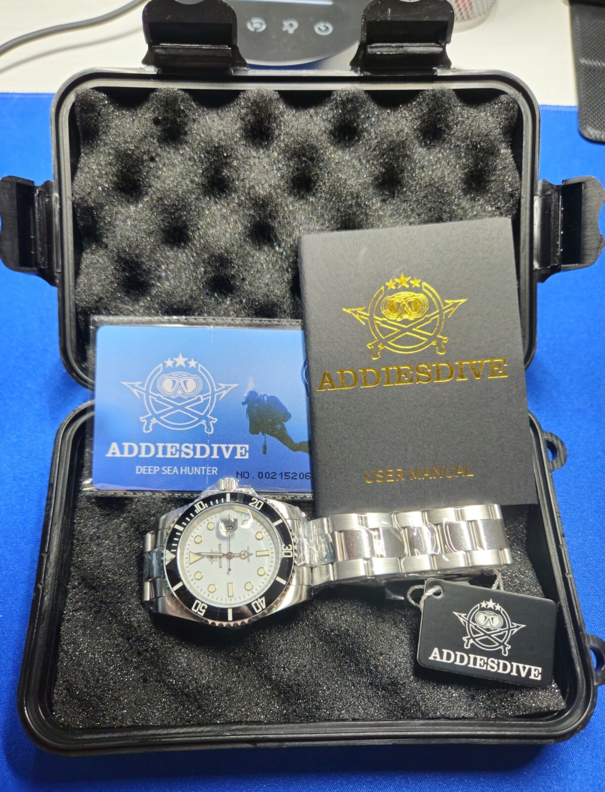 Addiesdive Men’s Quartz Date 41MM Diver Watch Luminous Stainless Steel 200M