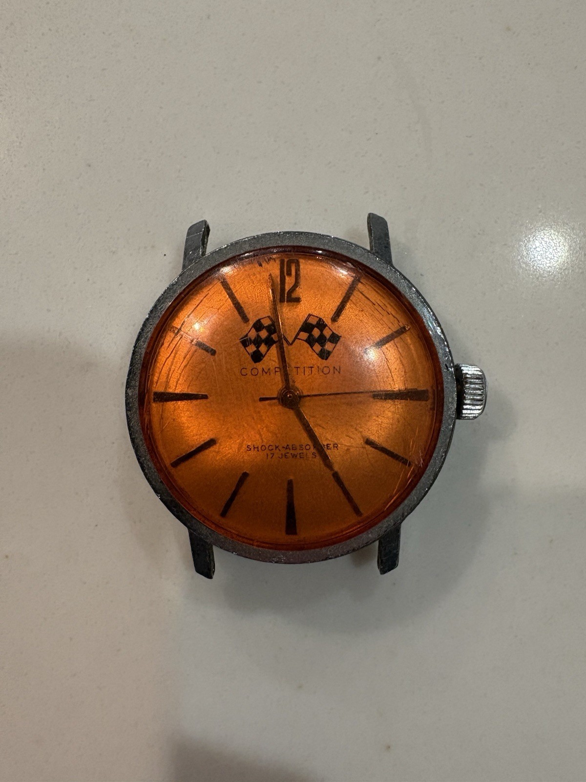 Benrus Competition Watch (1960s) 17 Jewels Sapphire crystal Case Back Vintage