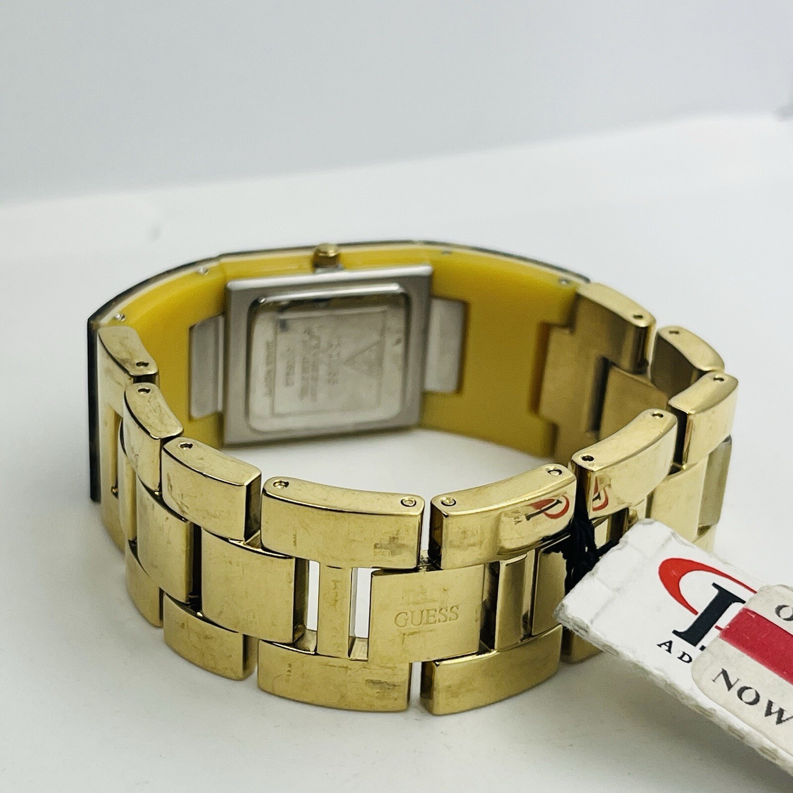 GUESS Animal Print Women’s Gold Polycarbonate Steel Band 22mm Watch U0052L2