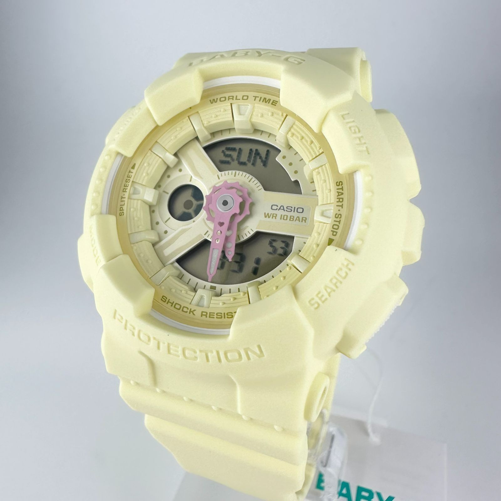 CASIO BABY-G BA-110AH-9AJF Yellow Ana-Digi World Time Ladies Watch New JDM