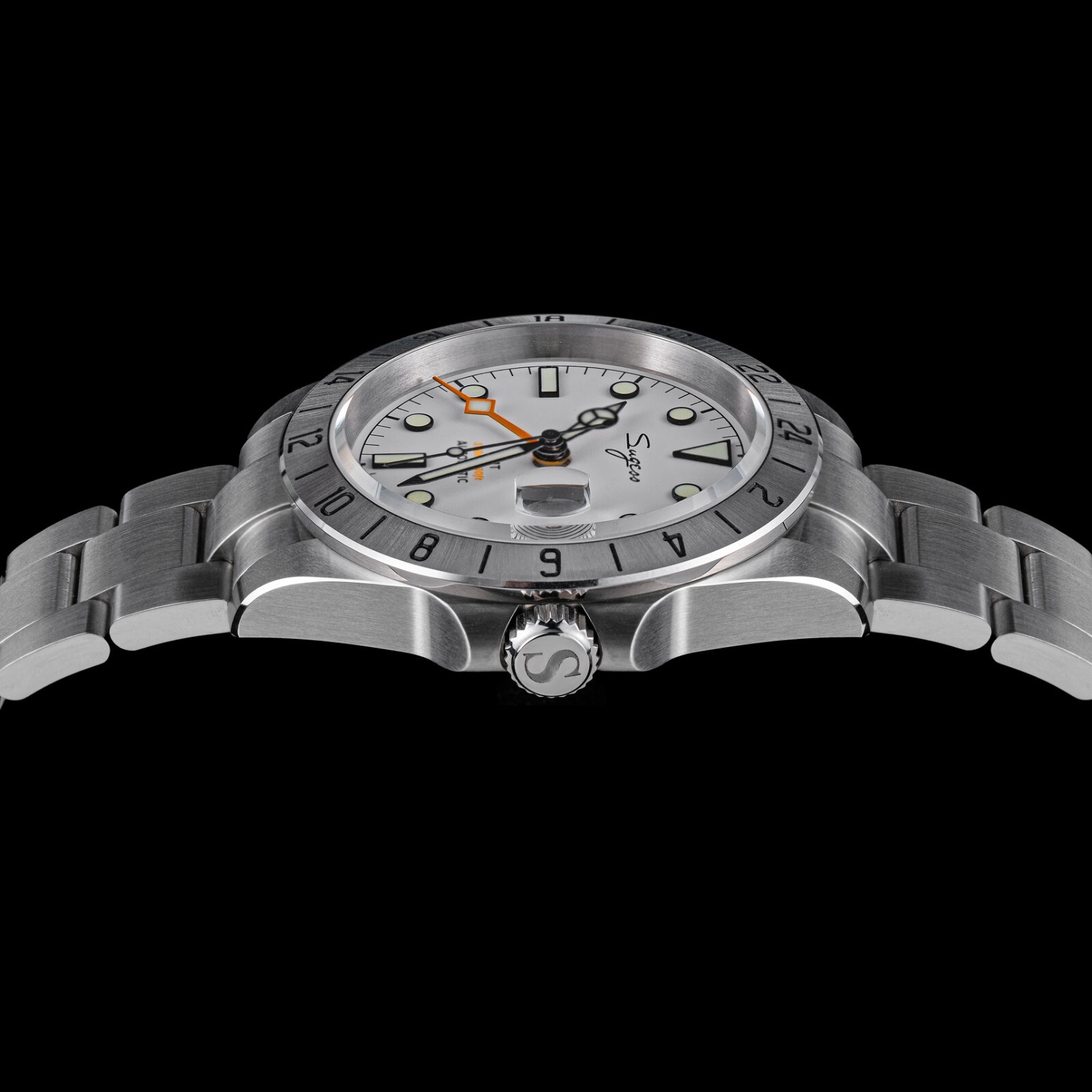 Sugess GMT Explorer, White, NH34, Sapphire, Lume, 100m Diver, Diving, BNIB