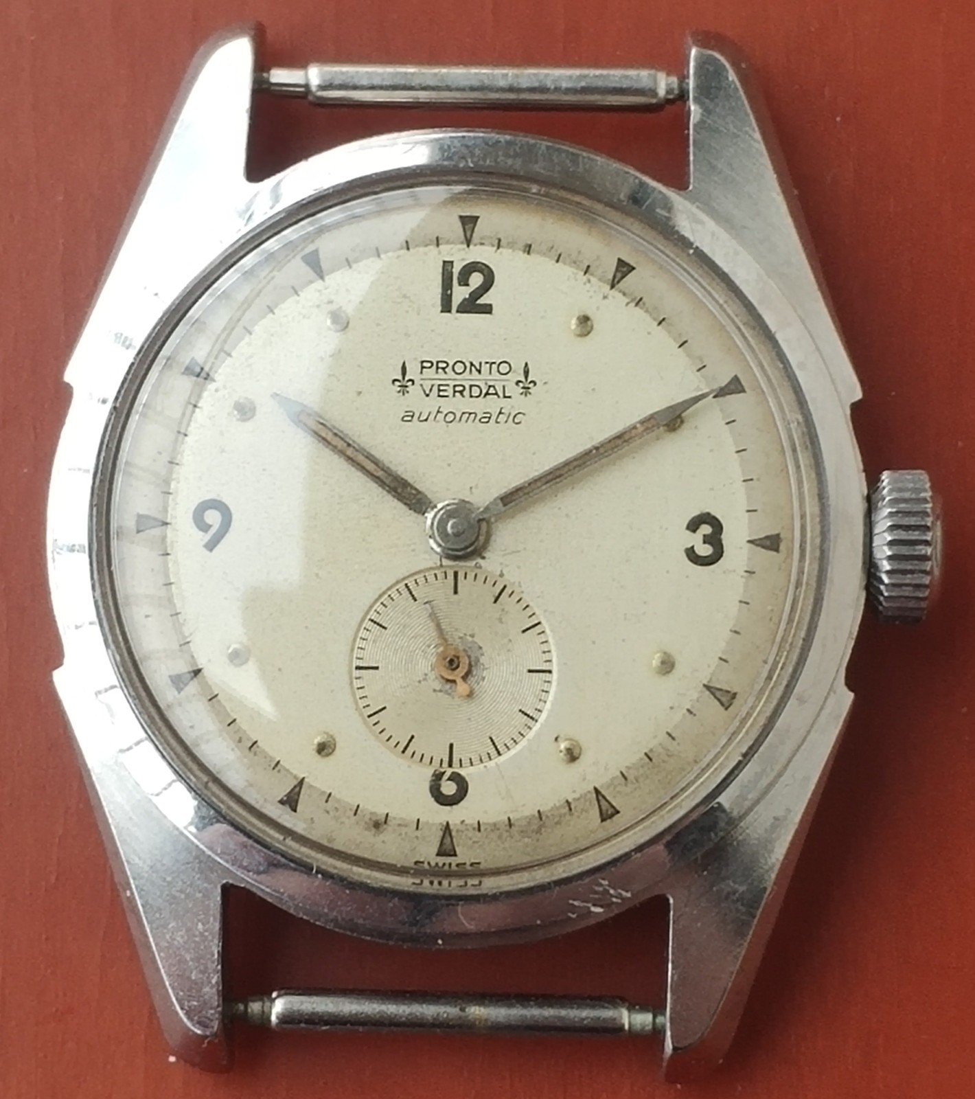 Vintage men’s Pronto Verdal automatic bumper watch Favre-Leuba 437 movement