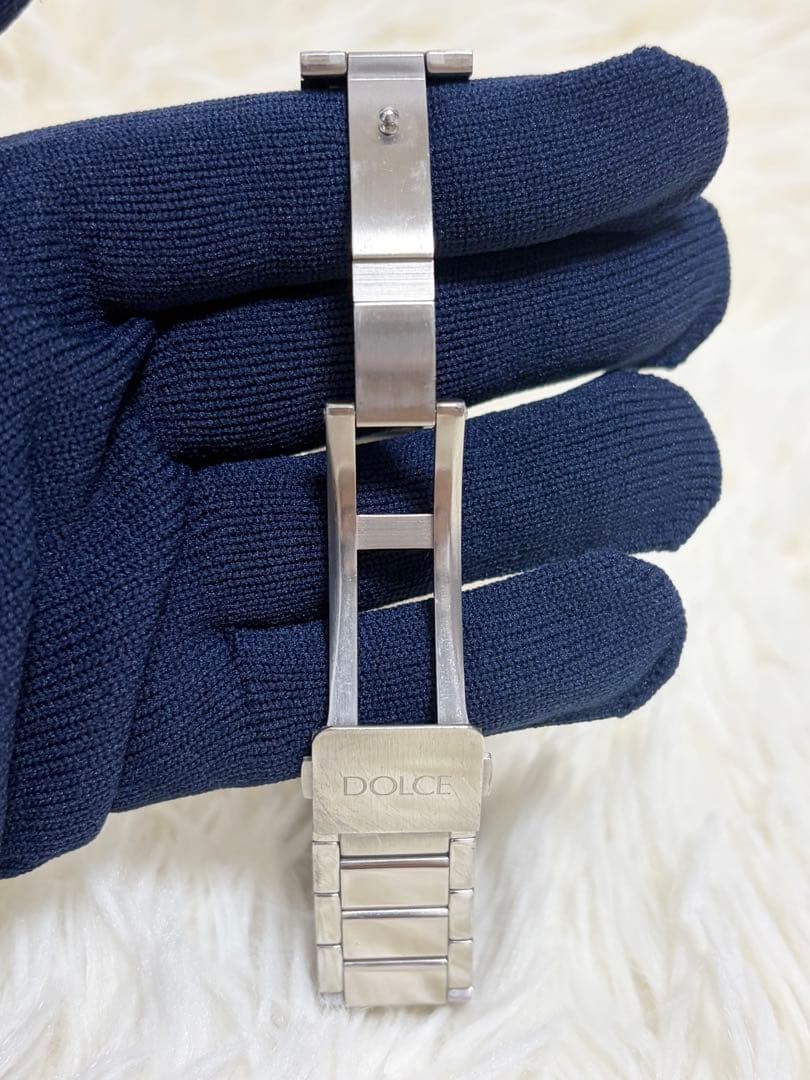 SEIKO Dolce 8J41-0AH0 Quartz Mens Watch Silver Rectangular Japan