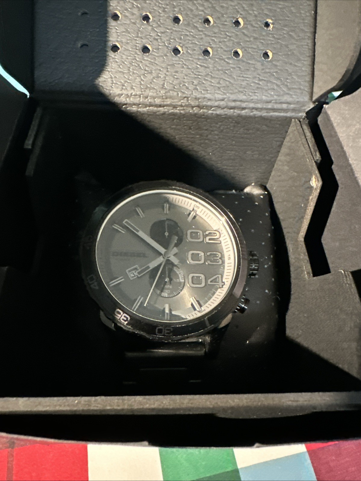 New Diesel DZ4314 Double Dawn 10-Bar Multifunction, Gunmetal Black Men Watch