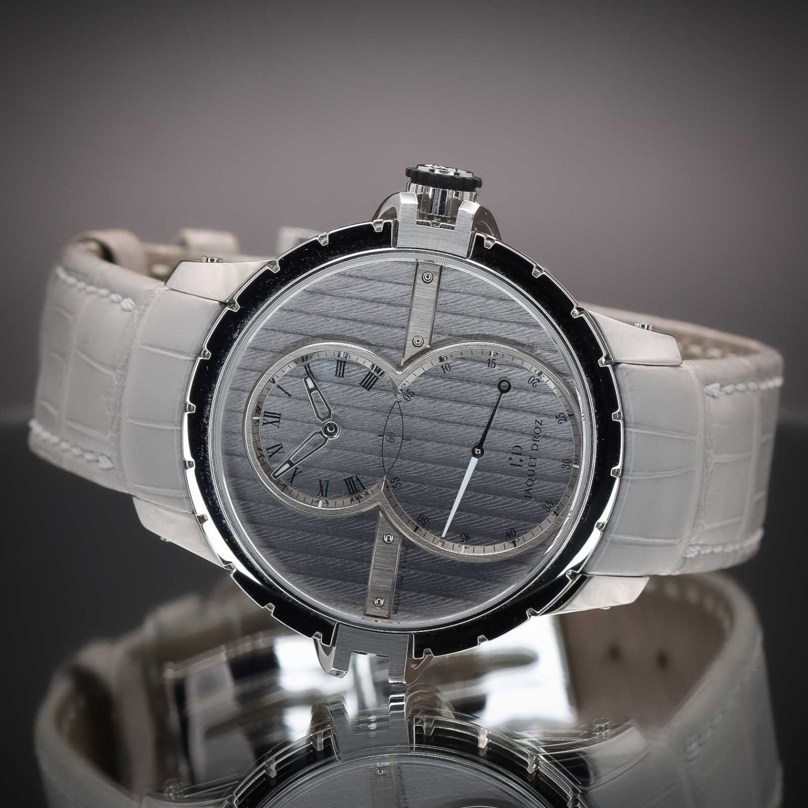 JAQUET DROZ Grande Seconde SW | Stainless Steel | Ref. J029020242 | Full Set