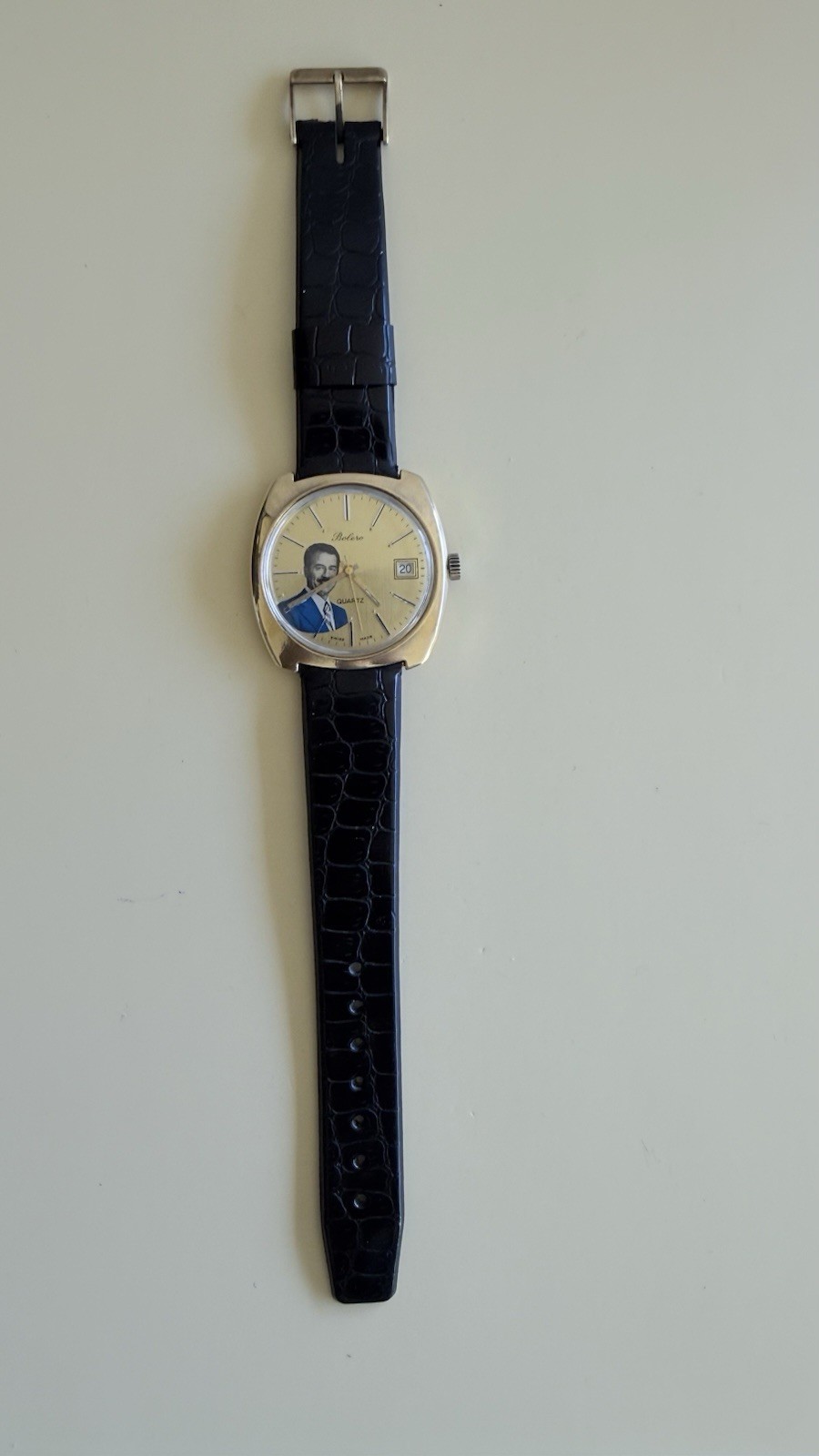 SWISS BOLERO Gold Plate President Saddam Hussein Iraq Watch 36m Quartz R170