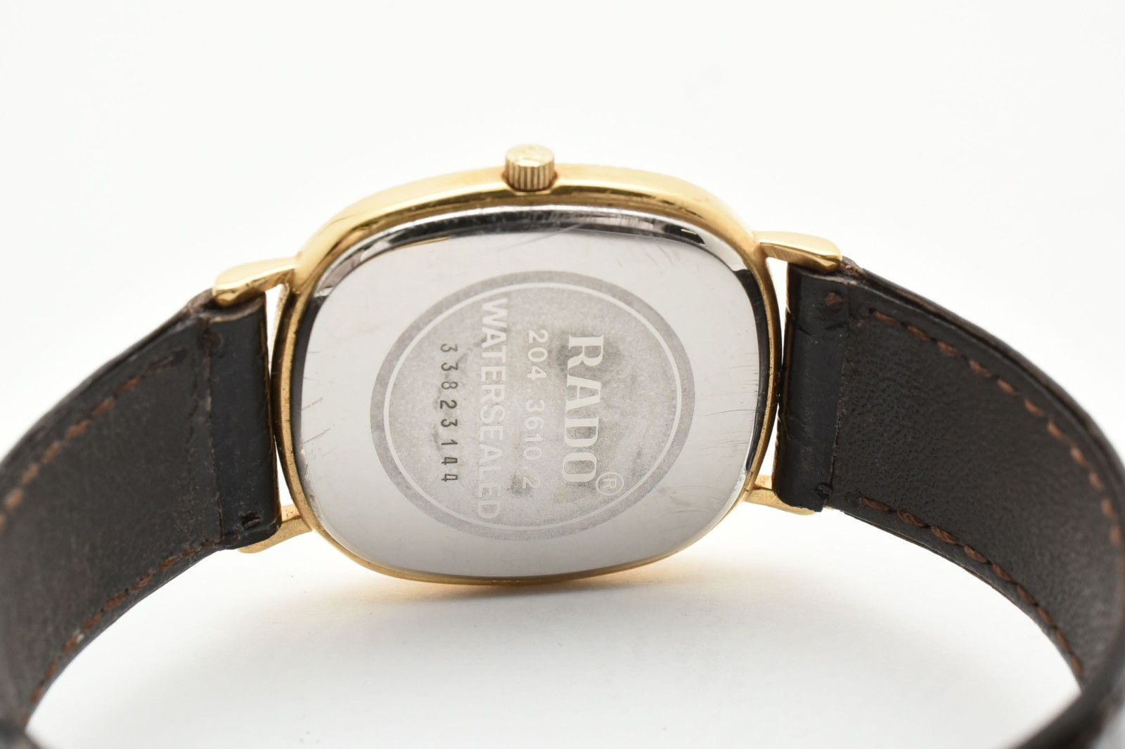 [EXC+4] Vintage Rado 204.3610.2 Gold Dial Quartz Unisex Adults Watch From JAPAN