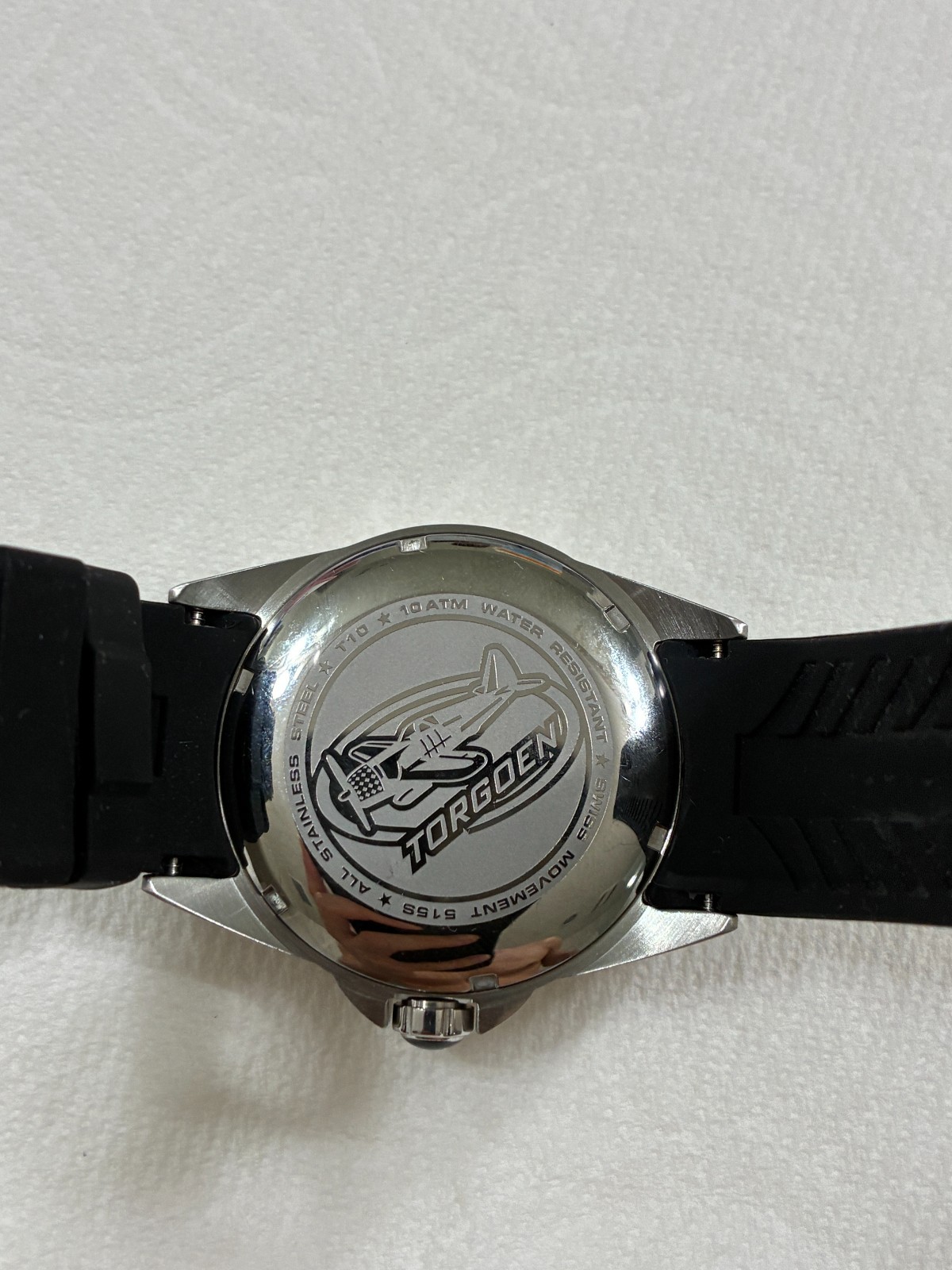 Torgoen T10 Men’s Swiss Pilot Watch Black Dial 44mm Sapphire Crystal T10
