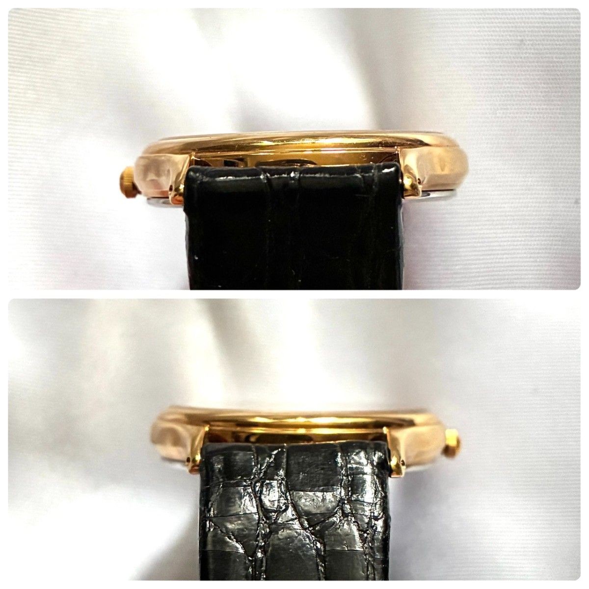 Working SEIKO Quartz Watch Spirit Gold Dial 5E31 6040 QZ