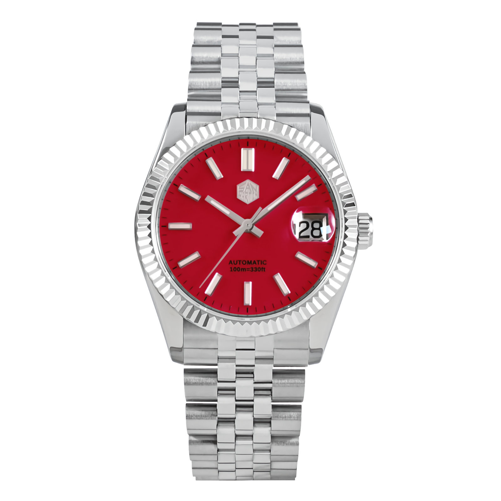 SAN MARTIN SN058-G-X Classic Automatic Stainless Steel 36.5mm 10ATM Dress Watch