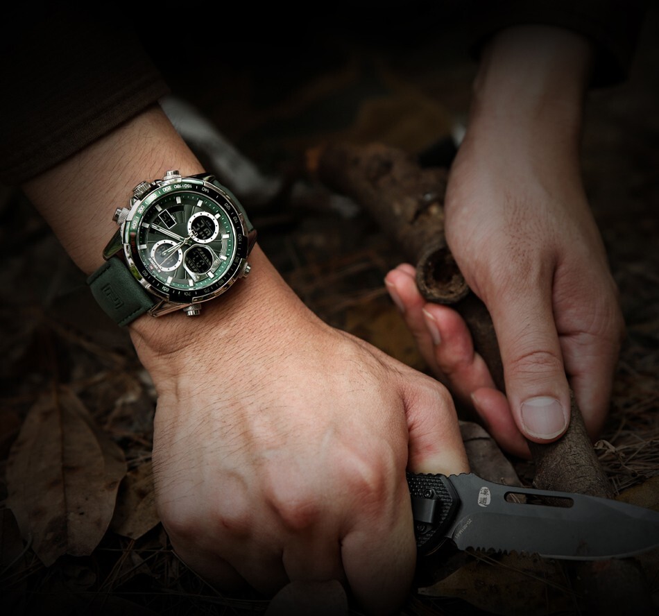 NAVIFORCE Waterproof Men Military Watch Luxury Sports Multifunctional Wristwatch