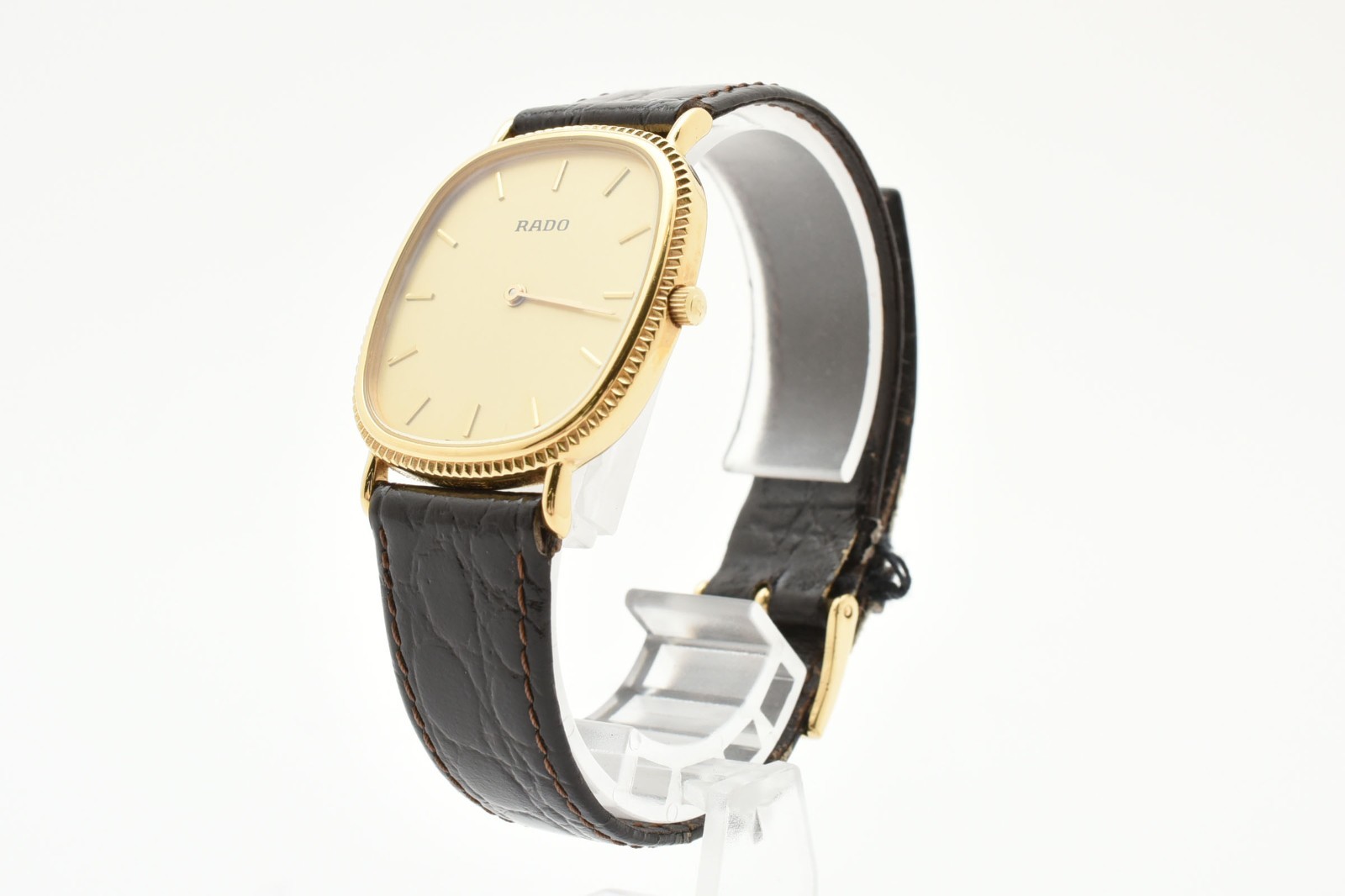 [EXC+4] Vintage Rado 204.3610.2 Gold Dial Quartz Unisex Adults Watch From JAPAN