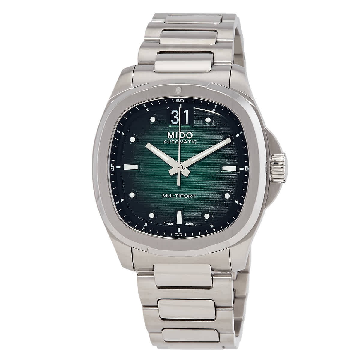 Mido Multifort TV Big Date Automatic Green Dial Men’s Watch M0495261109100