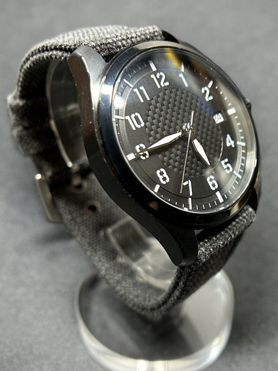 Sevin Pilot’s Black Waffle & Black PVD Case Automatic Watch