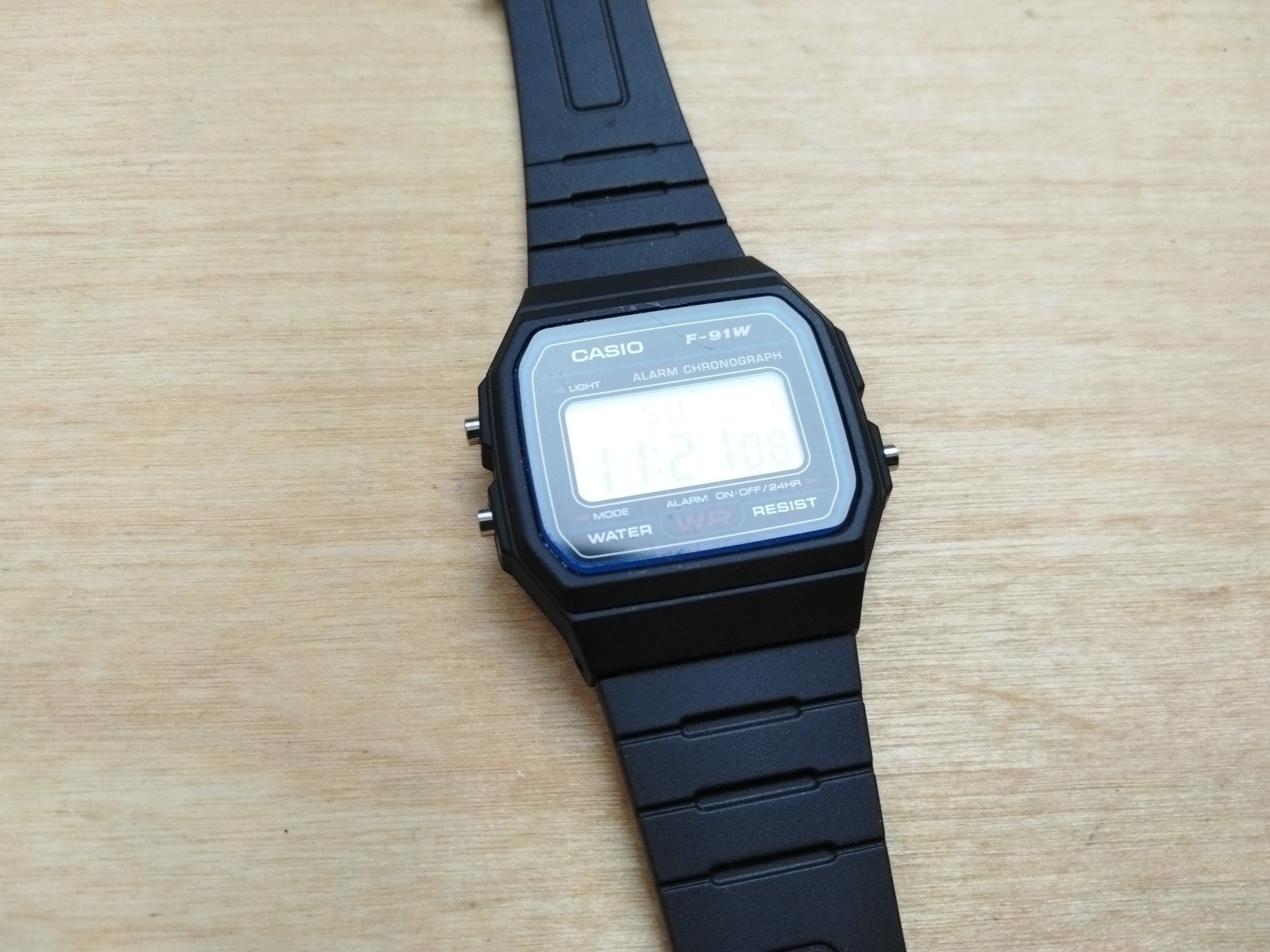 Casio Standard Digital Black Resin Band Watch F91W-3D F-91W-3D