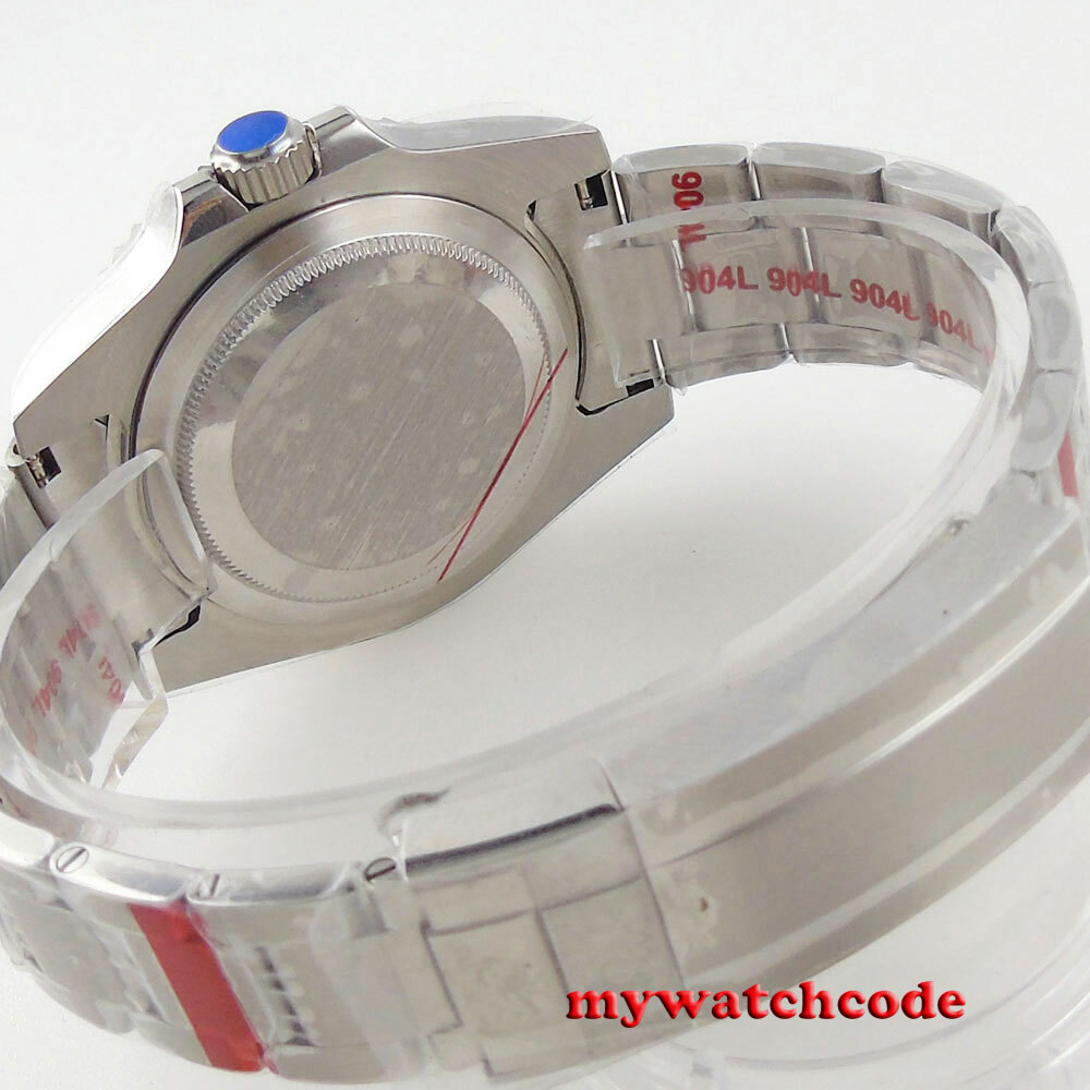 40mm bliger sterile gay dial date window Sapphire Glass GMT Automatic mens Watch