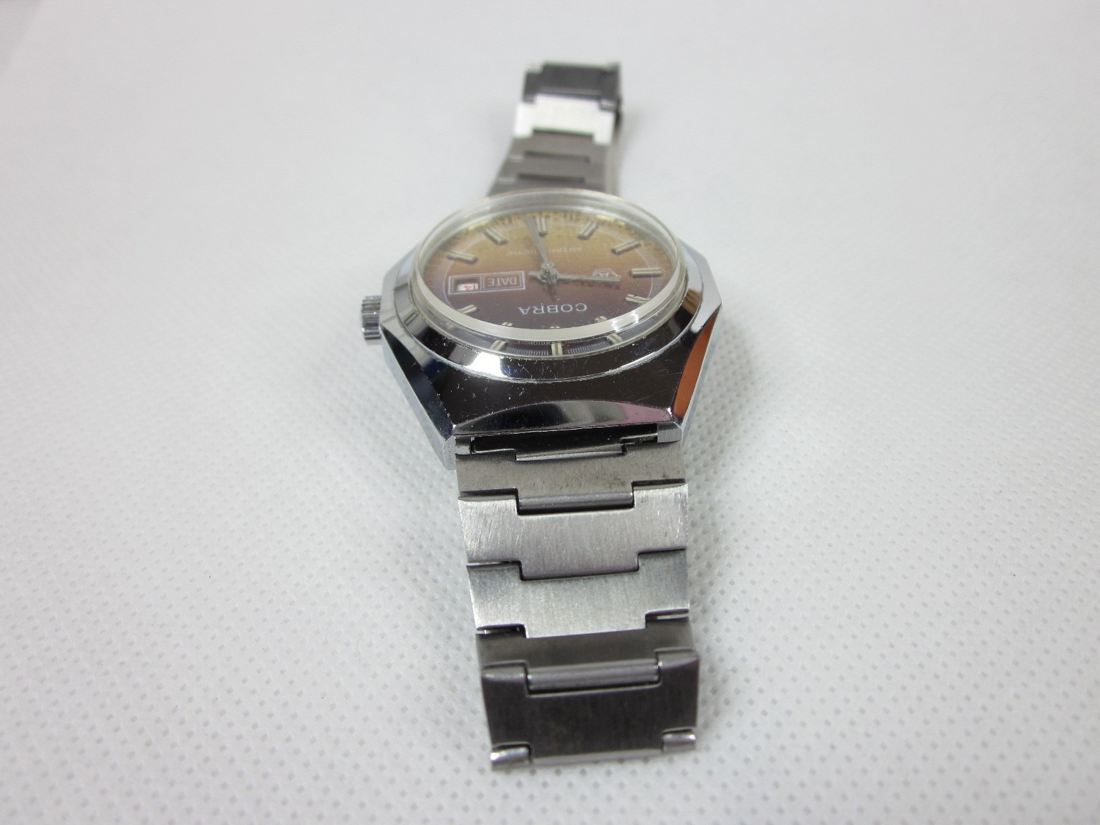 VINTAGE COBRA DATE MECHANICAL MANUAL MENS WRISTWATCH WORKING