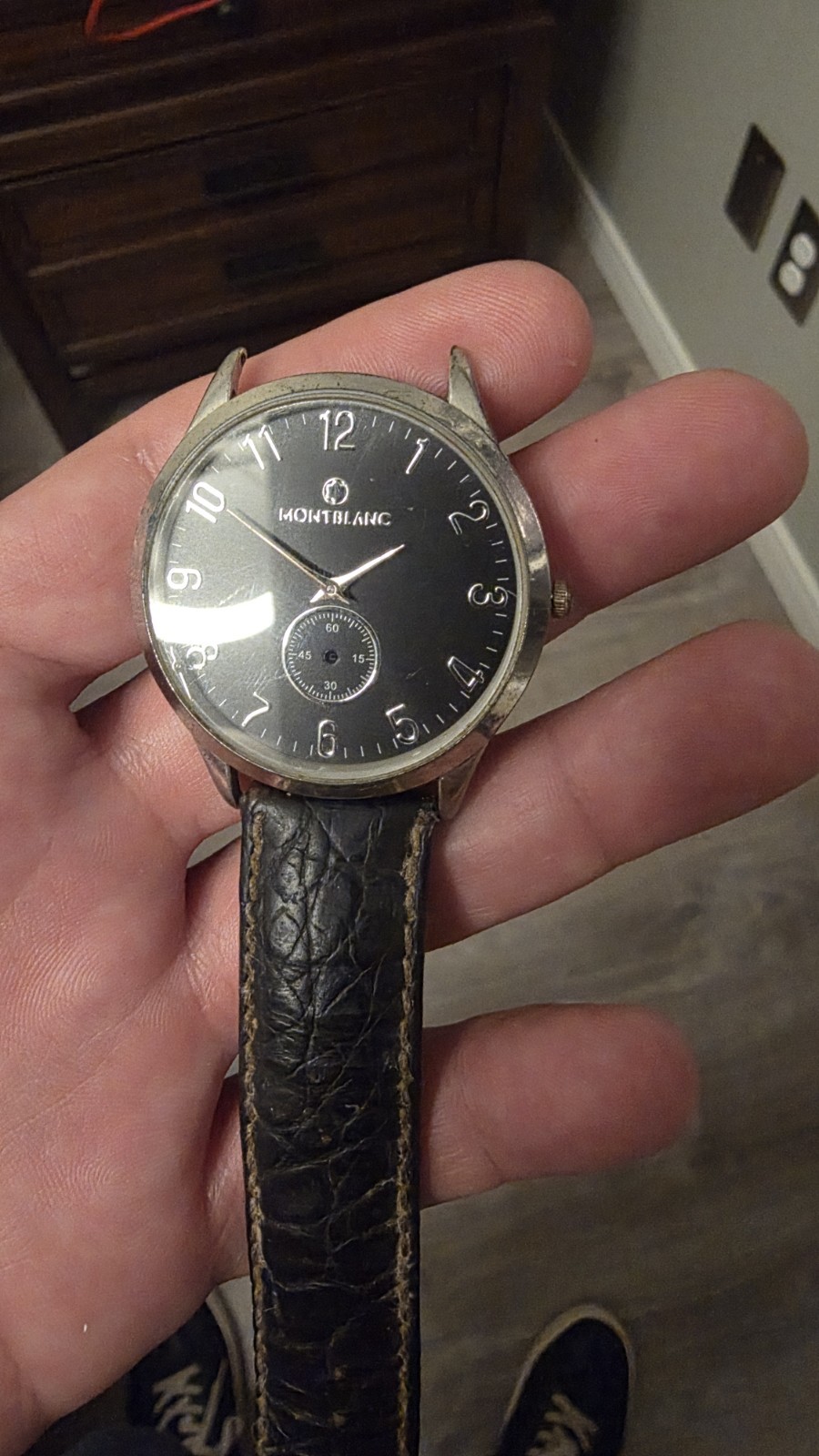 Antique MONTBLANC 1296 3ATM Men’s Wristwatch Stainless Steel