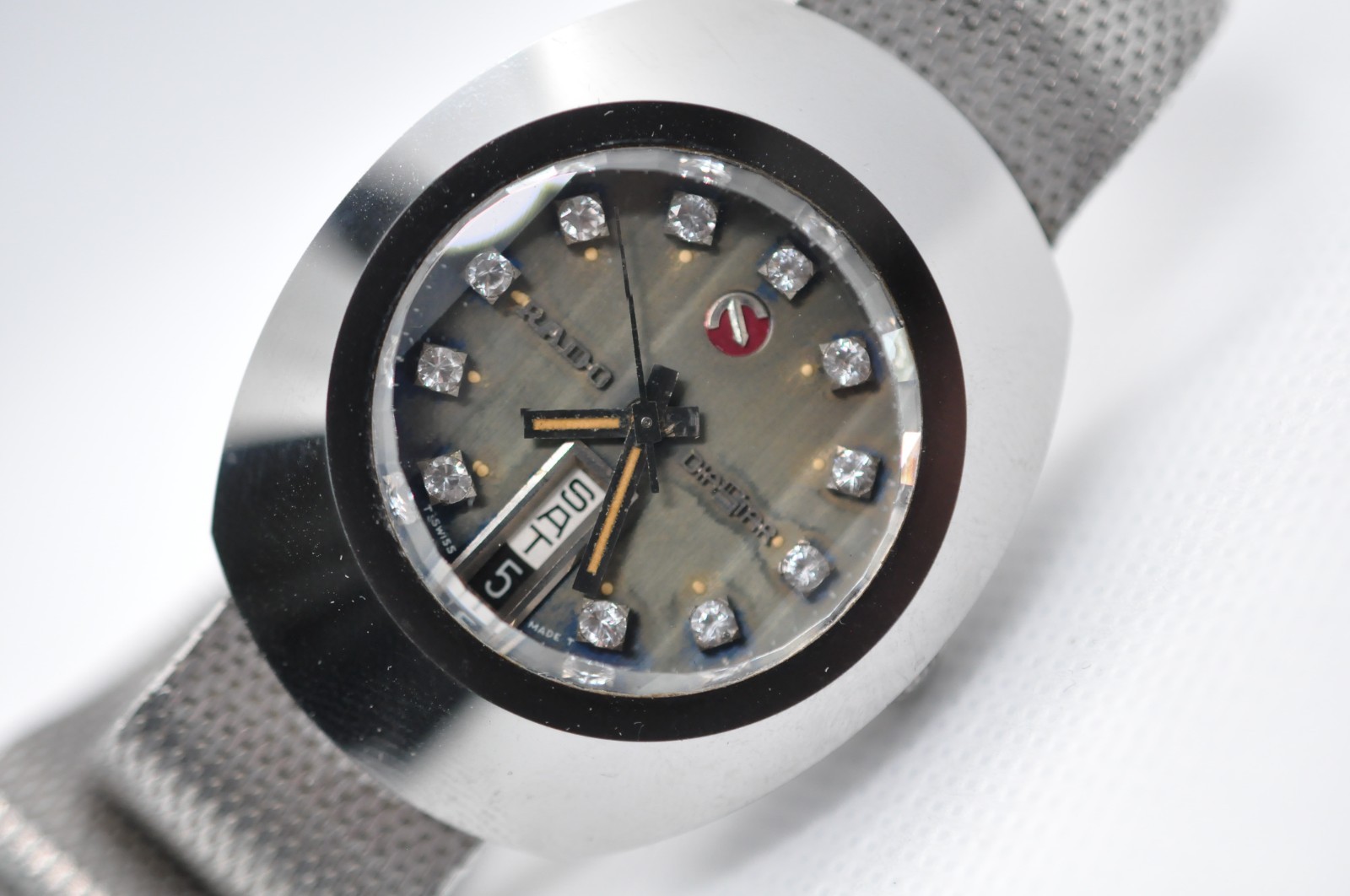 Vintage RADO DiaStar Day Date Automatic green dial 25 jewels Switzerland made