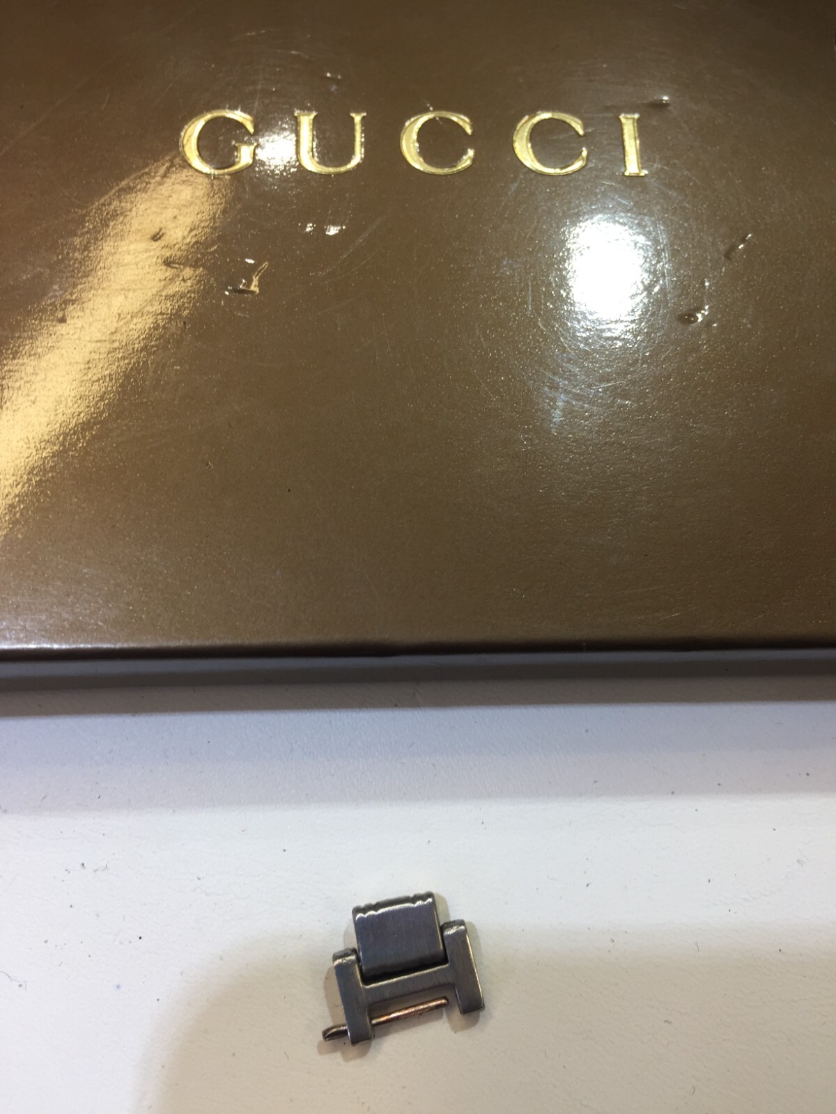 gucci 9040L extra link,two tone, lady size, 12mm