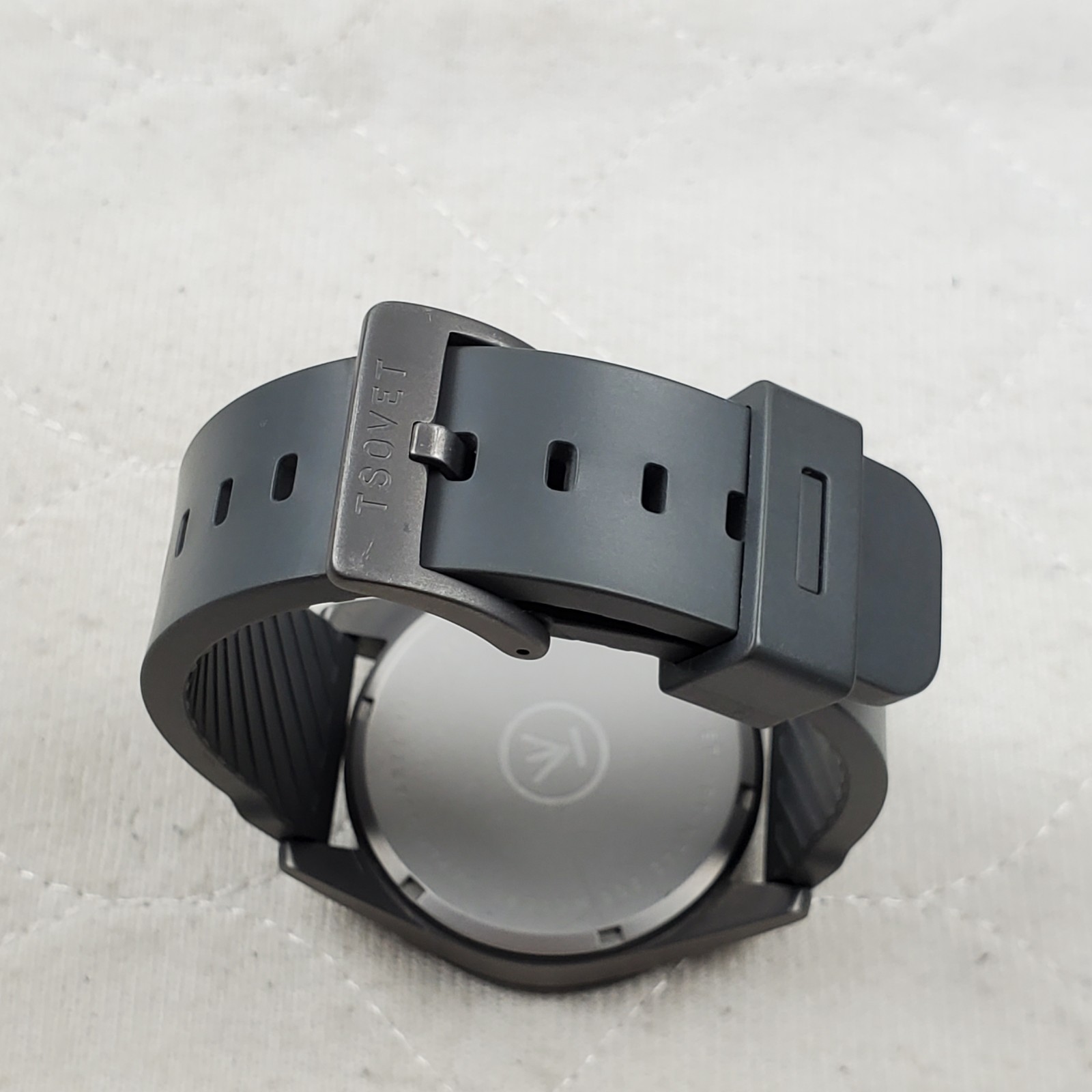 TSOVET JPT-NT42 JAPAN MOV’T QUARTZ WR 200M GRAY/BLACK 24-HOUR MEN’S WATCH