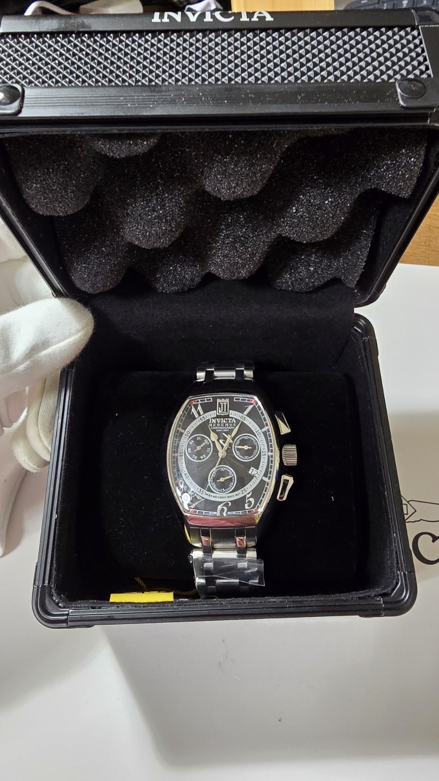 Invicta Jason Taylor CONFIDENTIAL PROTOTYPE(off his arm) And Signed HoF Card