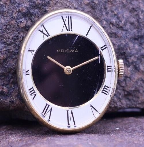 PRISMA LADIES MID CENTURY MODERN WRIST WATCH 17j 24.2×29.7mm CASE RUNS (FN)
