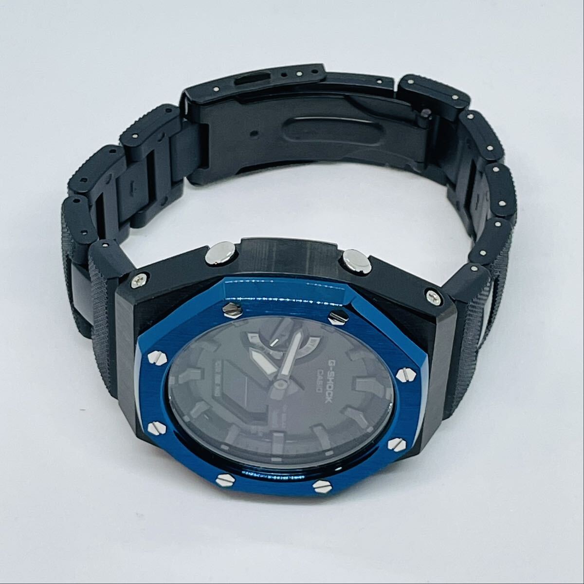 CASIO G-SHOCK GA-B2100 Bluetooth Casio Oak Custom Metal Cover + Resin Bracelet