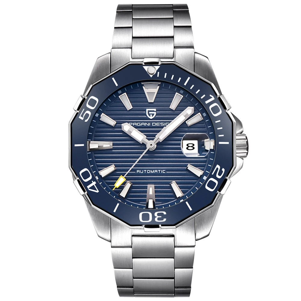 Pagani Design Automatic Mechanical Watch For Men’s Stainless Steel Luxury Date