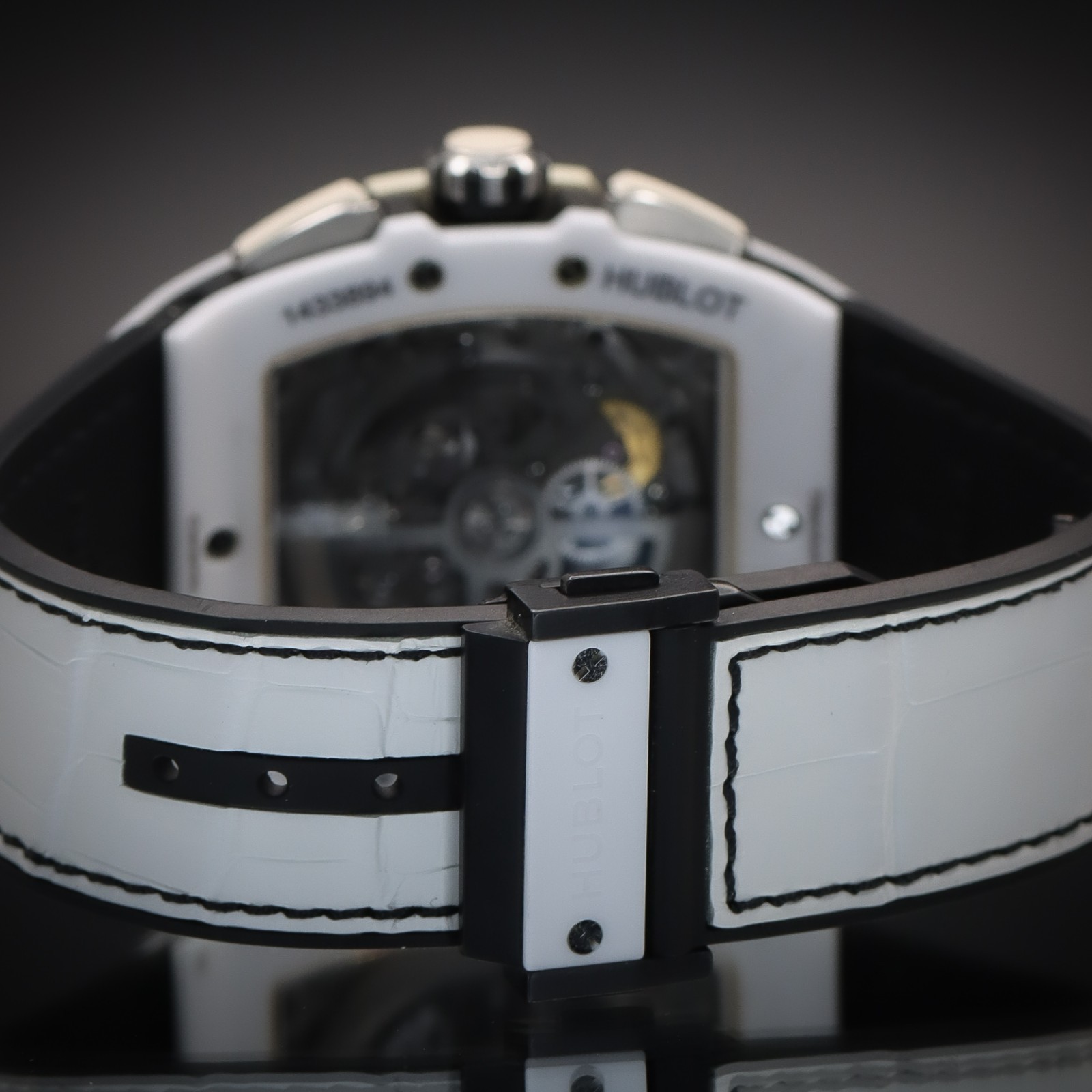 HUBLOT Spirit of Big Bang White Ceramic 42mm Skeleton Dial Ref 641.HX.0173.LR FS
