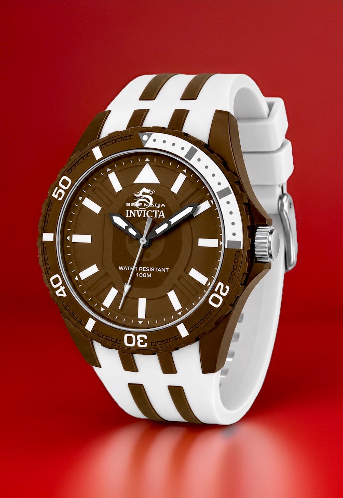 Invicta Subaqua Men’s Watch , WR 100m, 44mm, Dark Brown, 9”, New/Box/3yr Wnty