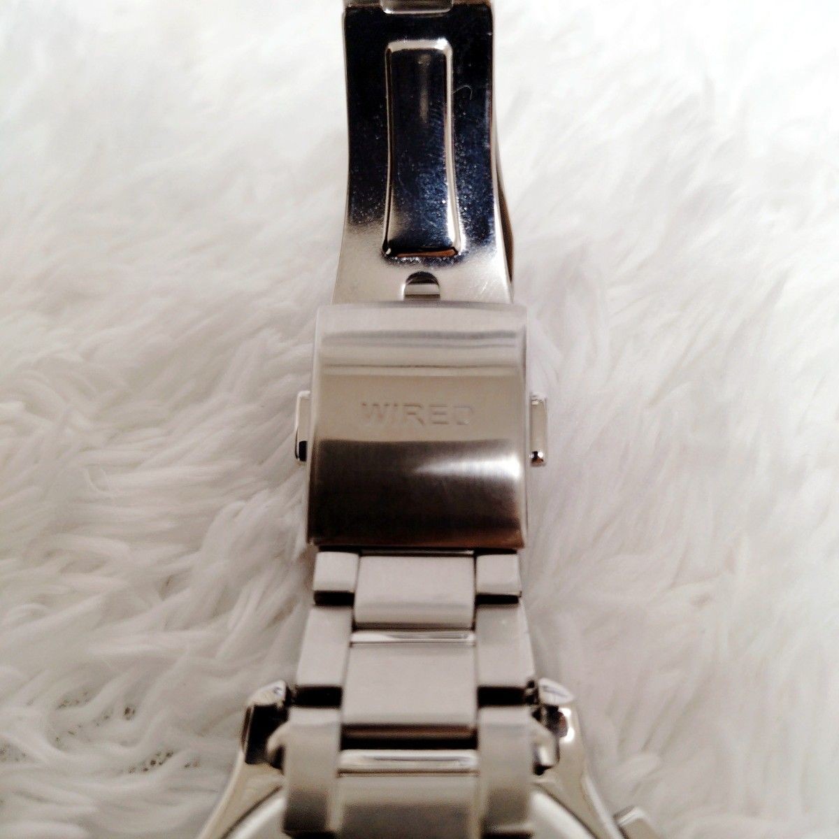 Excellent Condition Working SEIKO WIRED AGAW410 Chronograph Blue Dial Seiko Watc