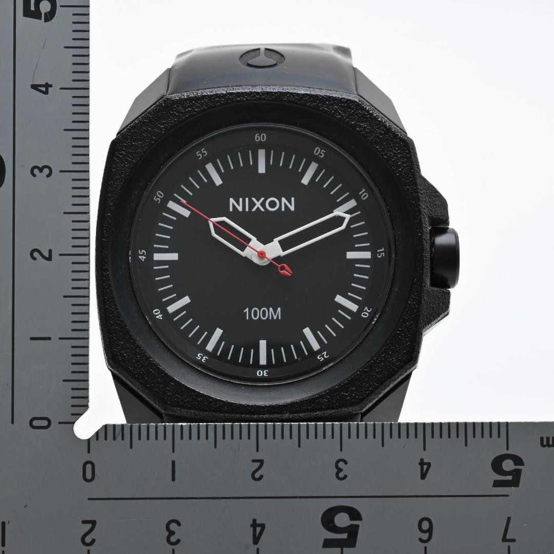 NIXON THE RUCKUS Watch Black Polycarbonate Quartz Timepiece Excellent
