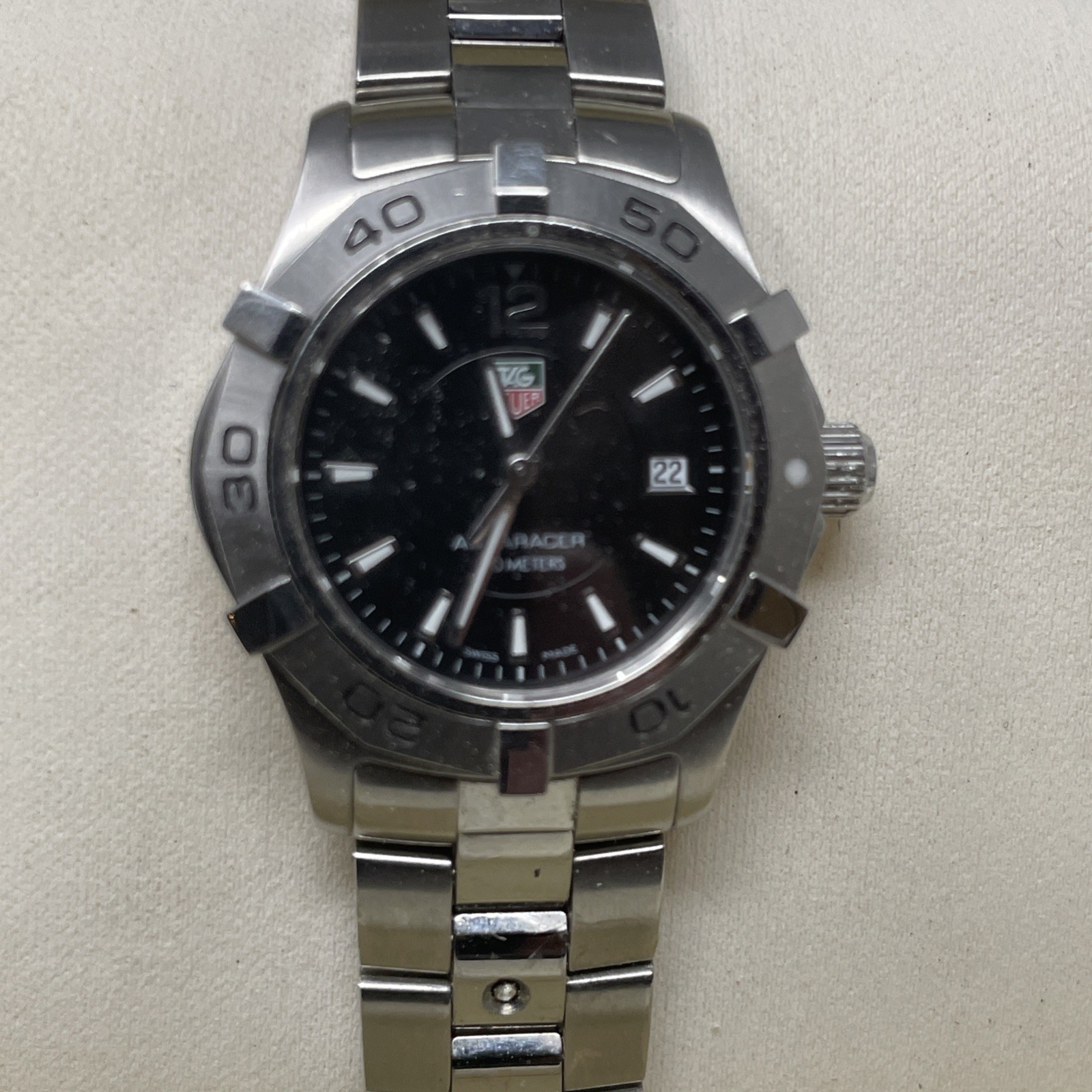 TAG Heuer WAF1412.BA0823 Womens Aquaracer Quartz Watch Silver 300M W Paperwork