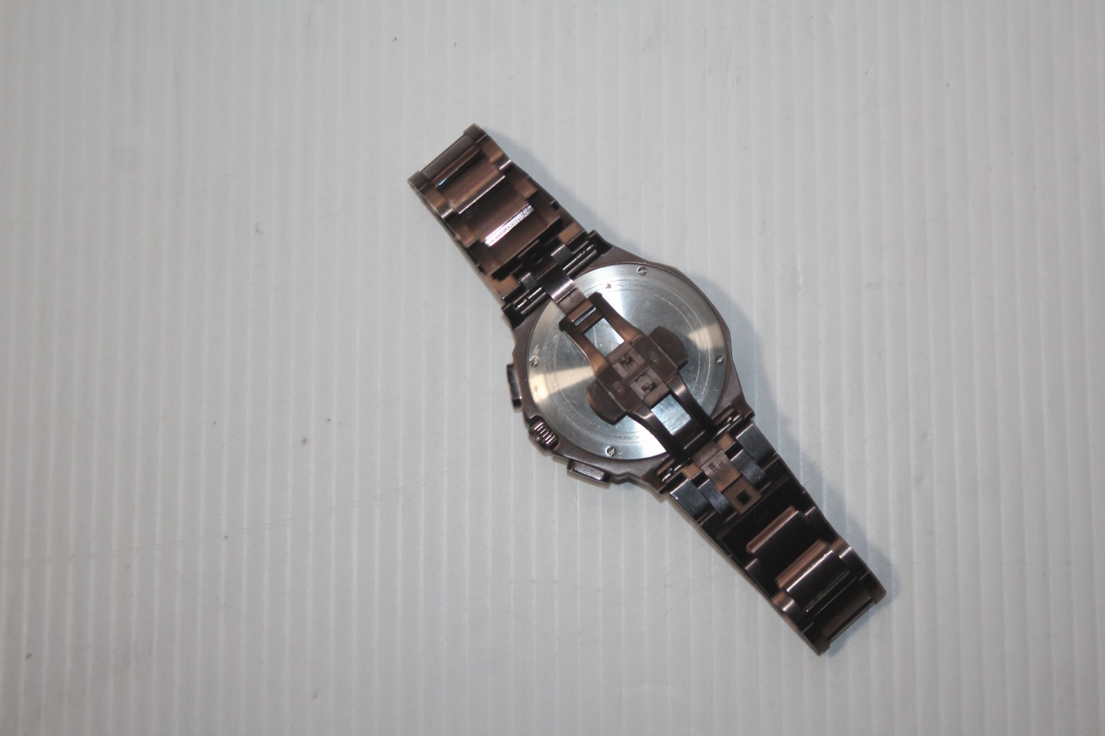 MSTR Meister Ambassador Wrist Watch AM1015SS Chocolate Brushed in Box Runs NICE