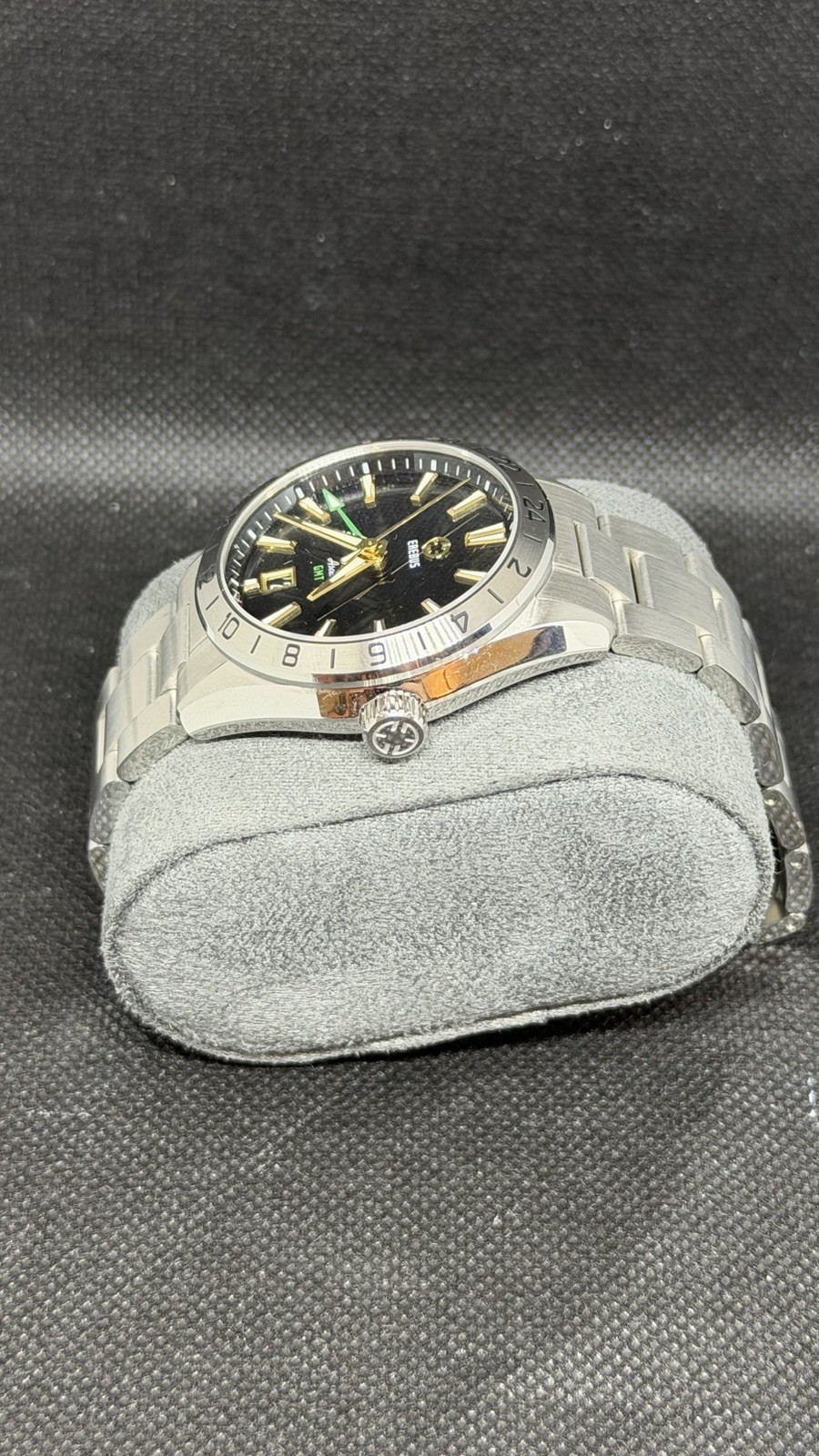 EREBUS Ascent GMT 40mm Automatic Black Gilt