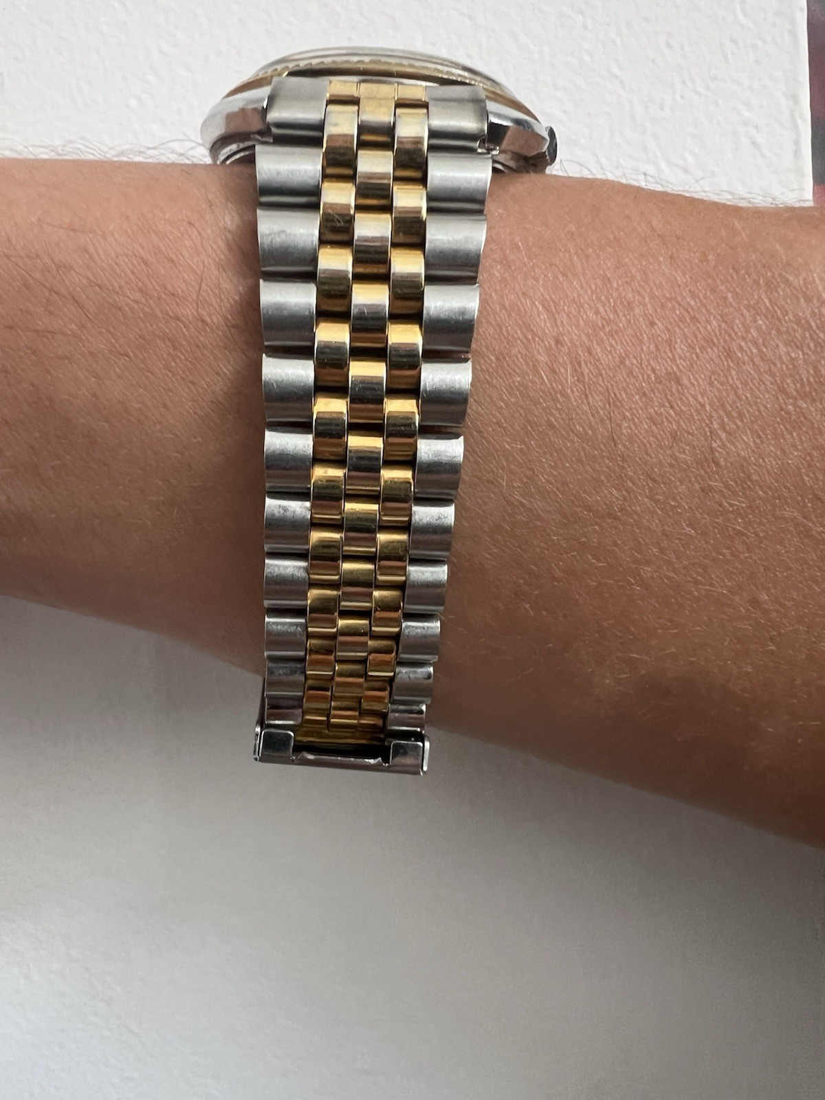 Vintage 1971 Seiko DX Automatic Day Date 6106-7047 Two Tone Jubilee Running